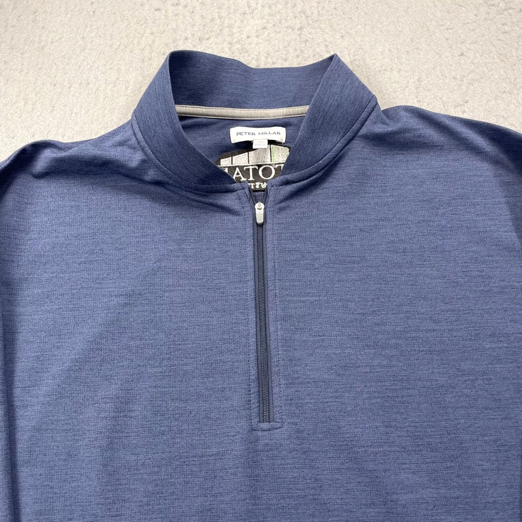 Peter Millar Peter Millar Jacket Mens XL Blue Perth Performance Golf 1/4 Zip Bob O Link Logo Shirt Mens XL Blue Perth Golf 1/4 Zip Logo Size US XL / EU 56 / 4 - 2 Thumbnail