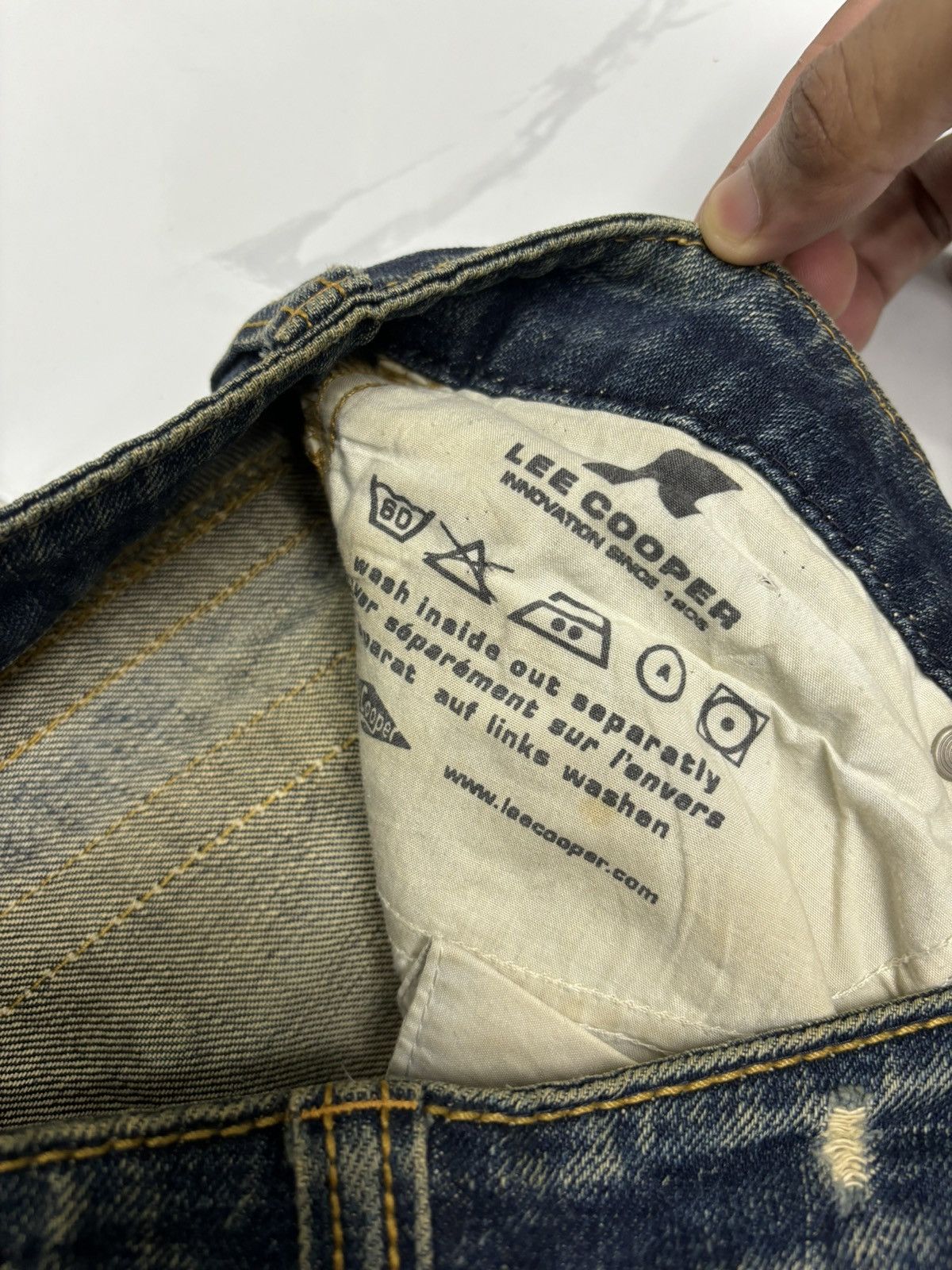 If Six Was Nine FLARE JEANS RUSTY LEE COOPER BOOTCUT DENIM JEANS Size 28" / US 6 / IT 42 - 10 Thumbnail
