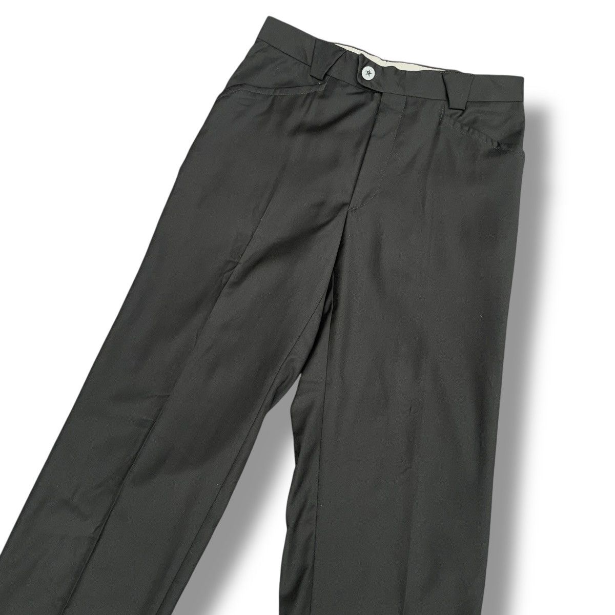 Thierry Mugler RARE Thierry Mugler Wool Long Slim-fit Trousers Black Size US 28 / EU 44 - 2 Thumbnail