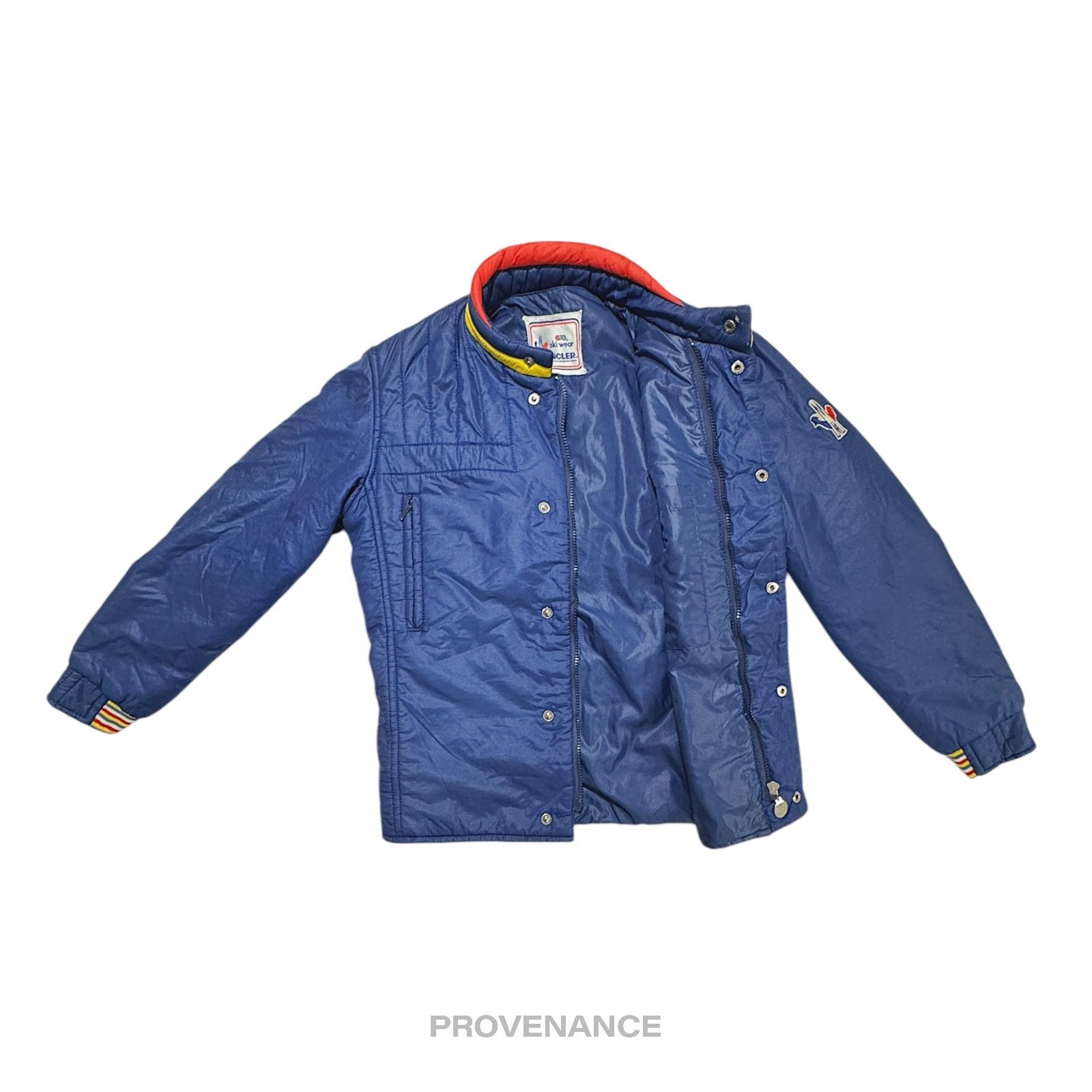 Moncler 🔴 Moncler Light Ski Jacket - Blue Grenoble Logo Yellow Red Size US M / EU 48-50 / 2 - 2 Thumbnail