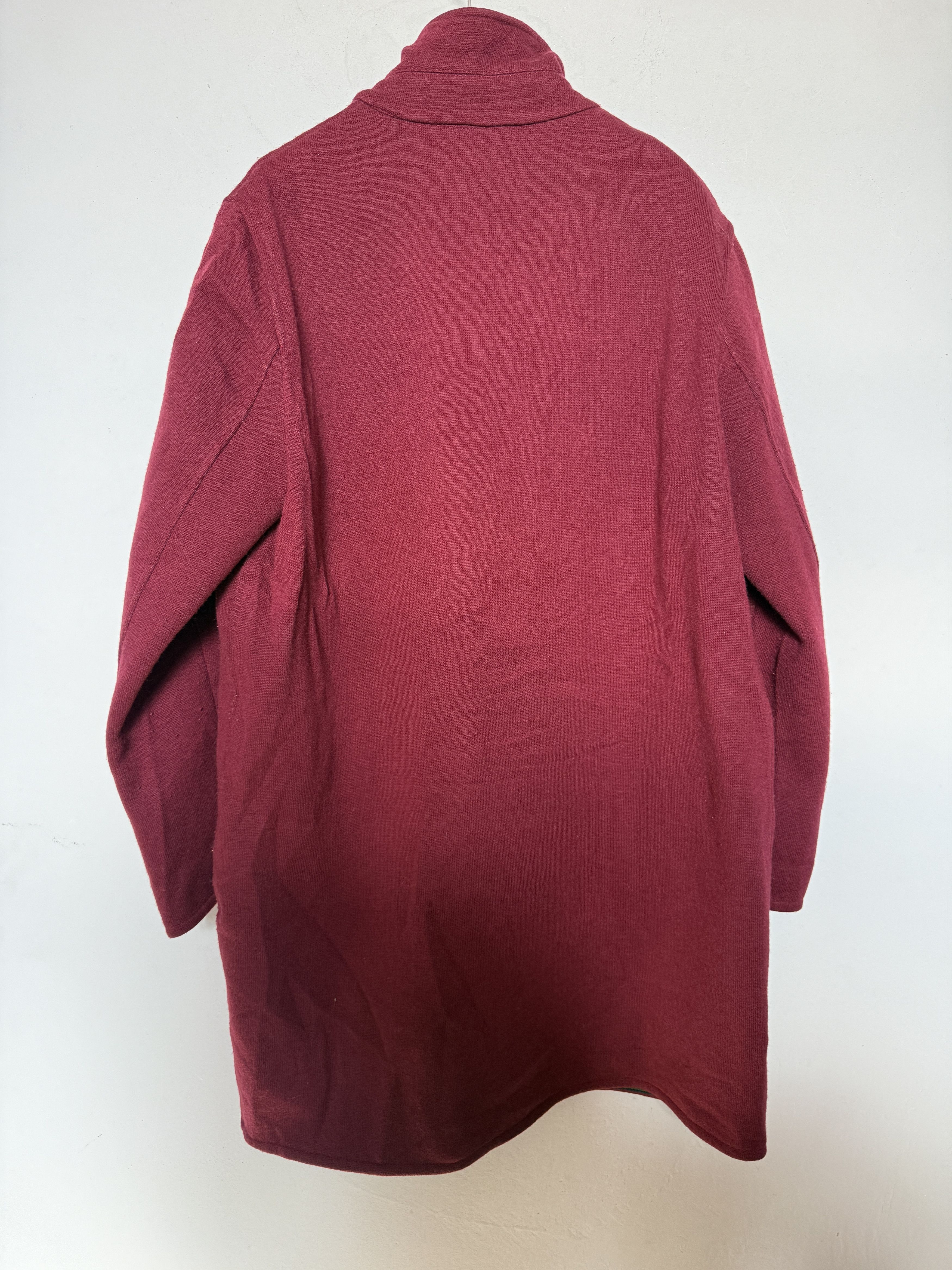 Burberry Burberry burgundy nova check wool down jacket zip up Size L / US 10 / IT 46 - 6 Thumbnail