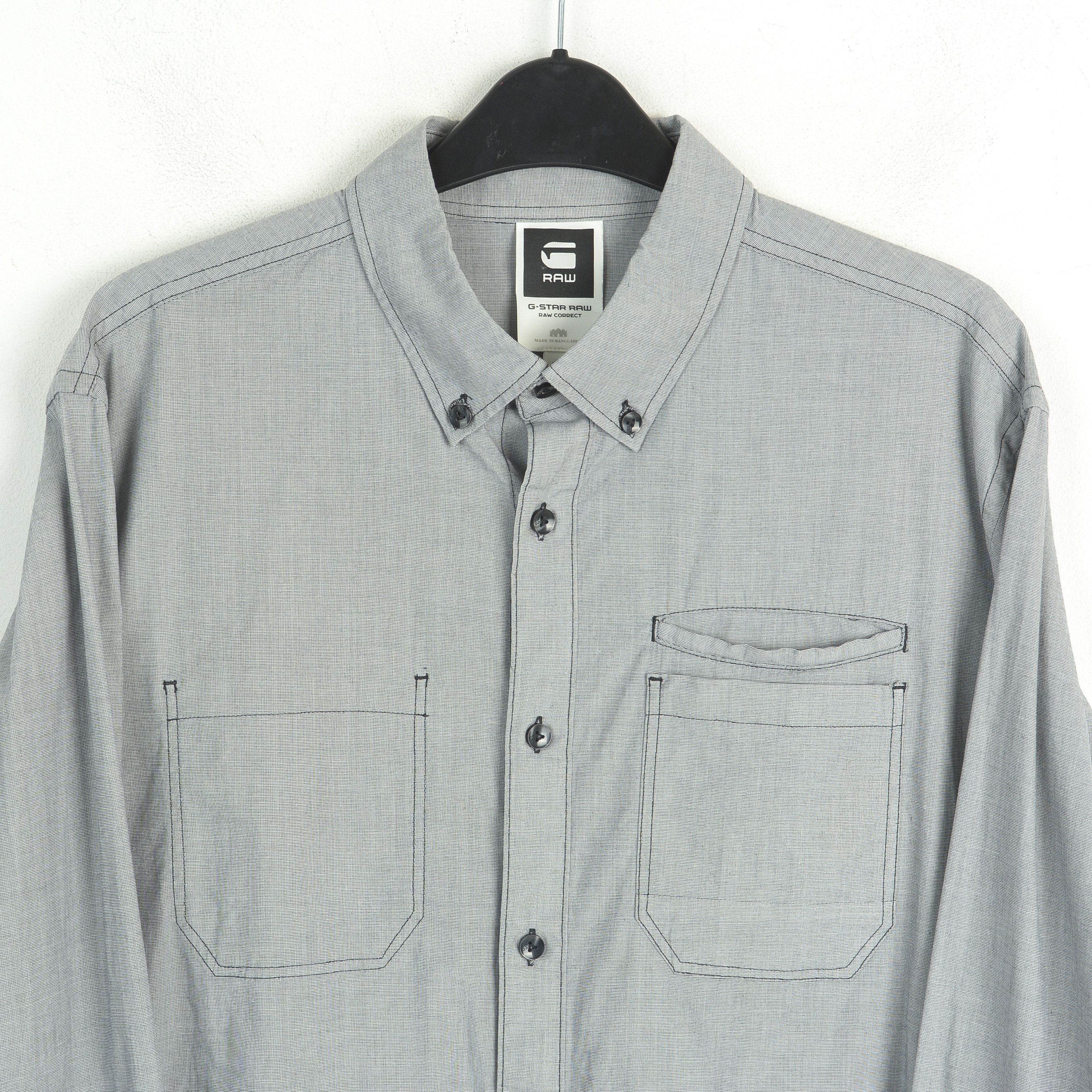G-Star Correct Lockstart BTD Shirt Men Casual Cotton Button Up Top Size US XL / EU 56 / 4 - 2 Thumbnail