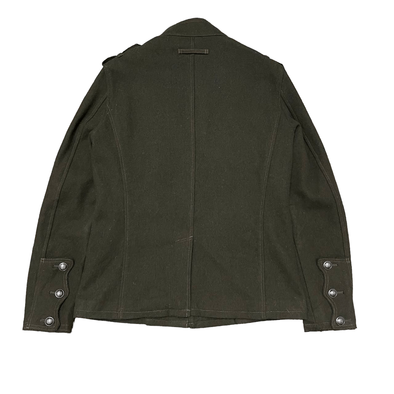 Morgan Homme Vintage Morgan Homme Wool Tactical Jacket Military Size US L / EU 52-54 / 3 - 11 Thumbnail