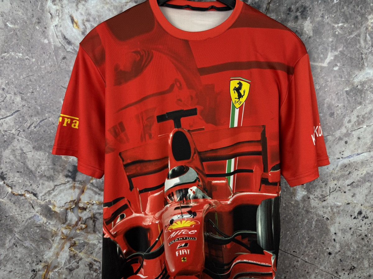 Ferrari Ferrari Kimi Räikkönen Graphic Racing T-Shirt Red Formula 1 Size US XL / EU 56 / 4 - 4 Thumbnail
