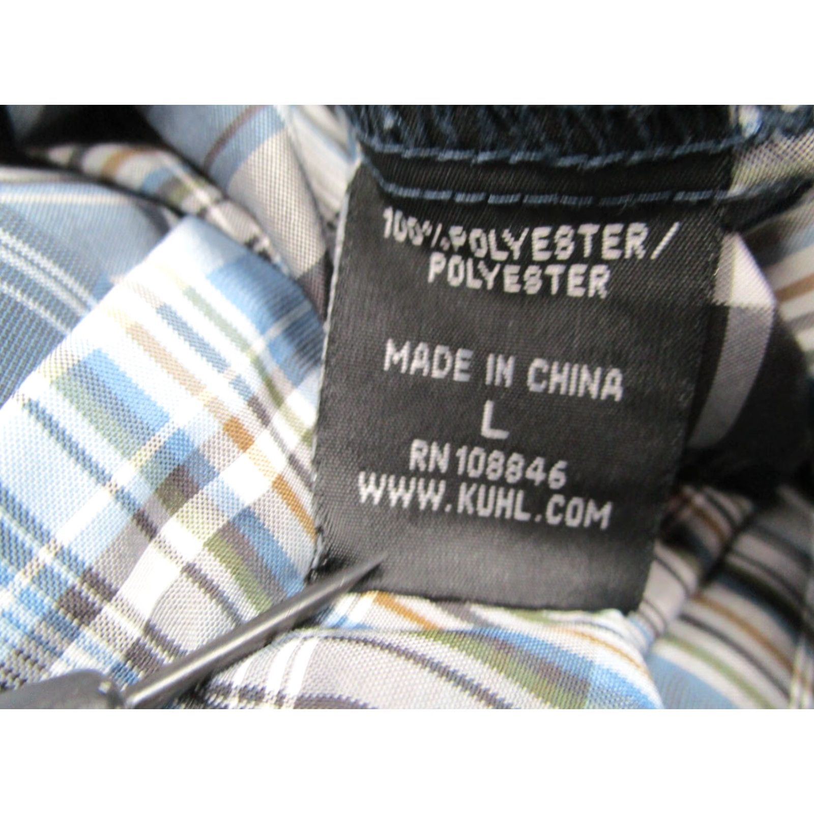 Logo 7 KUHL Shirt Mens Large Blue Plaid Button-Up Outdoor Workwear Logo Size US L / EU 52-54 / 3 - 4 Thumbnail