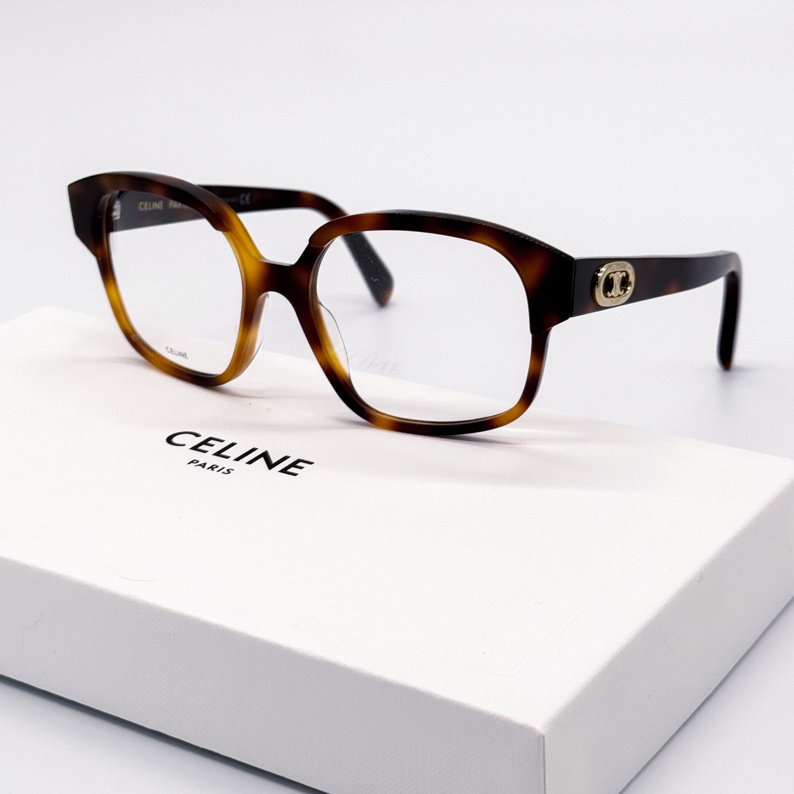 Celine NEW CELINE CL50074I 053 HAVANA WOMEN EYEGLASSES CELINE Size ONE SIZE - 1 Thumbnail