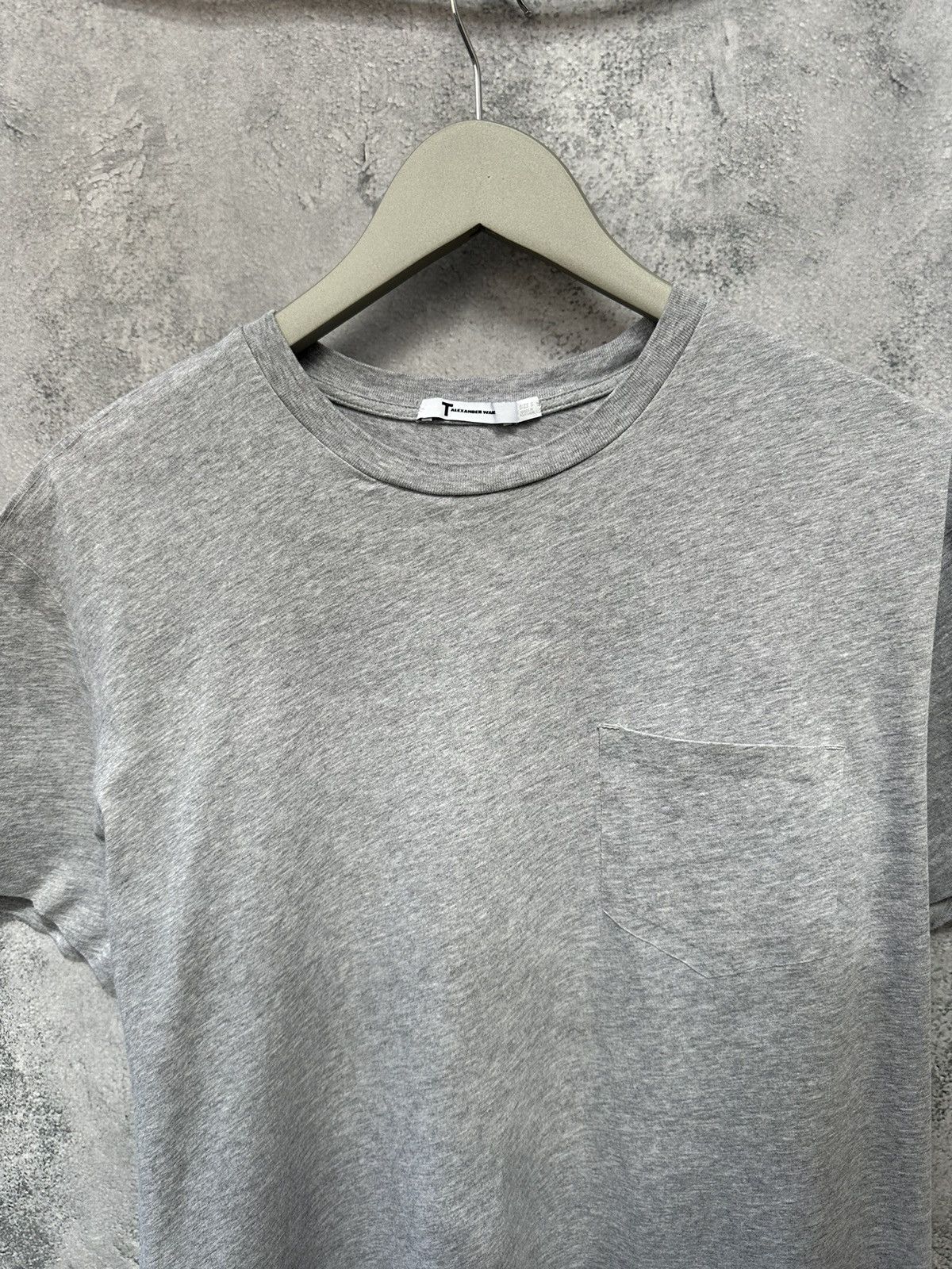 Alexander Wang Cotton T-Shirt Crew Neck Gray Tee