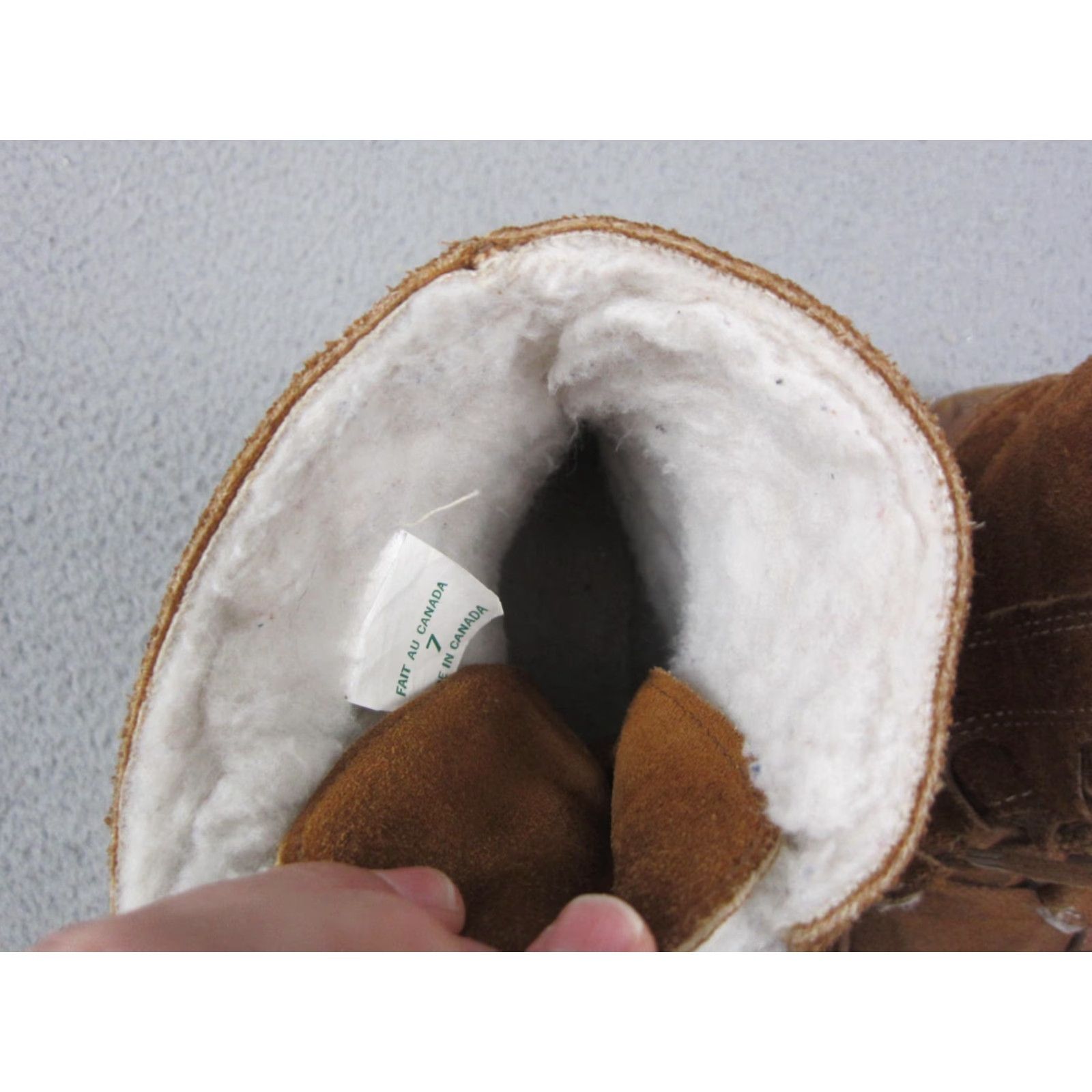 Vintage VINTAGE L.L. Bean Boots Women Brown Shearling Leather Moc Toe Size 7 Boots Women Brown 90s Mens Womens Size US 7 / IT 37 - 6 Thumbnail