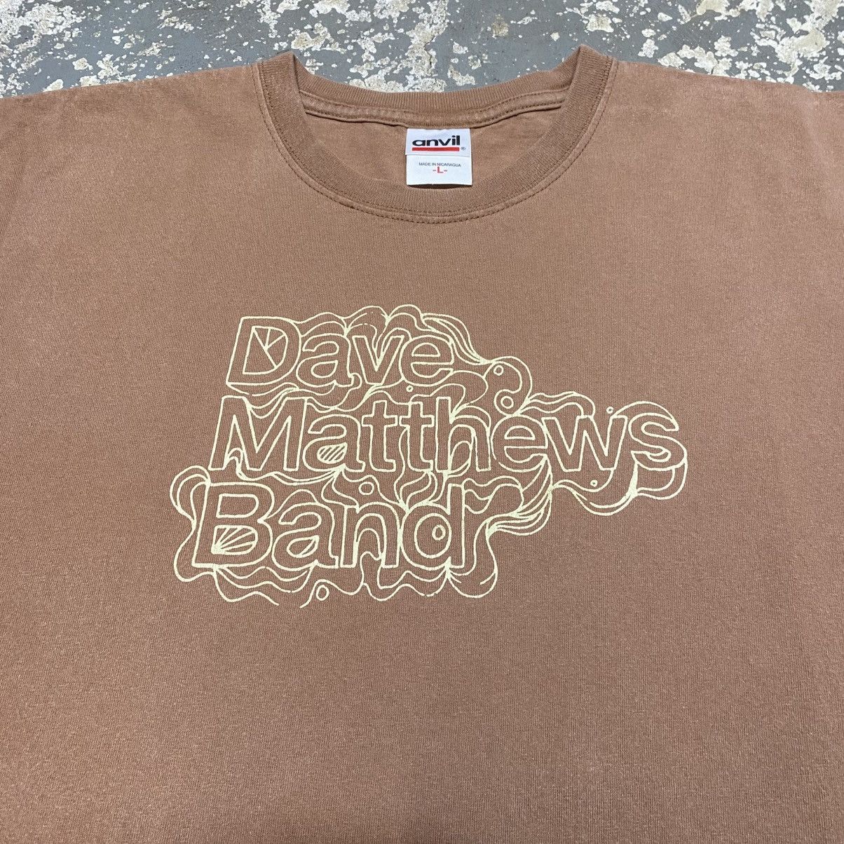 Band Tees Vintage Dave Matthews Band Brown Graphic Tshirt Y2K Size US L / EU 52-54 / 3 - 8 Thumbnail