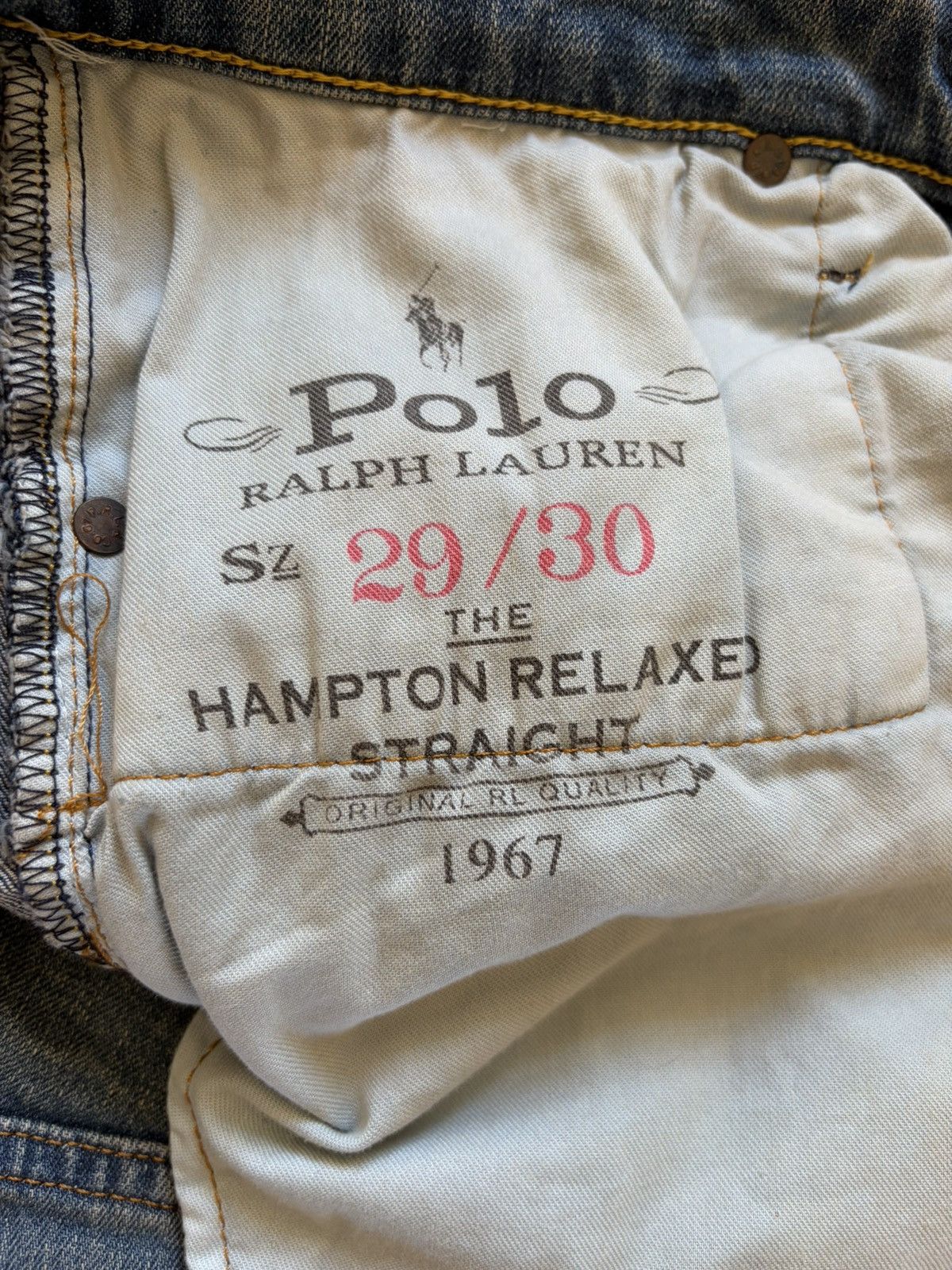 Polo Ralph Lauren Polo Ralph Lauren Hampton Relaxed Jeans Size US 29 - 5 Thumbnail