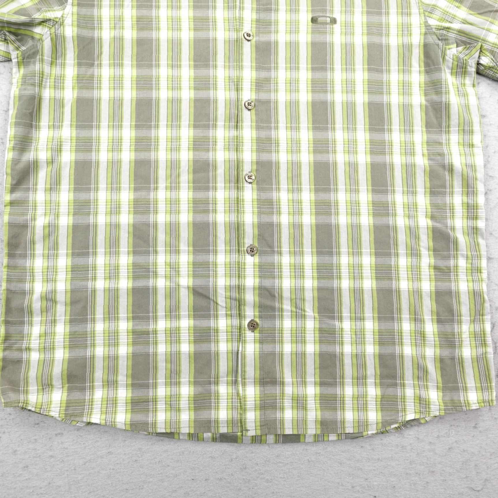 Oakley Oakley Shirt Mens XL Green Gray Plaid Button Up Performance Lightweight Outdoors Mens Size US XL / EU 56 / 4 - 4 Thumbnail