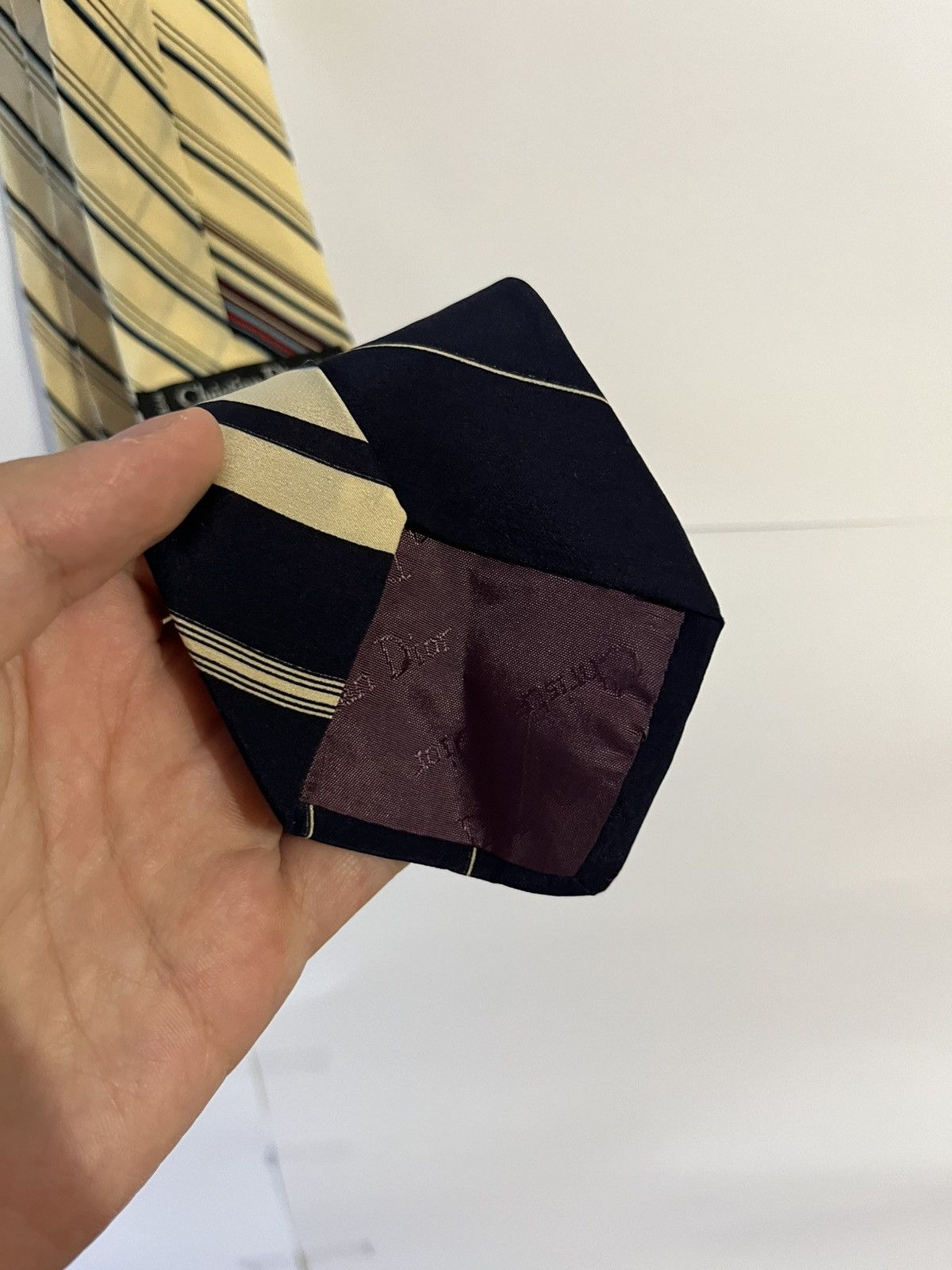 Christian Dior Monsieur Christian Dior Monsieur Vintage Luxury Striped Tie Size ONE SIZE - 5 Thumbnail