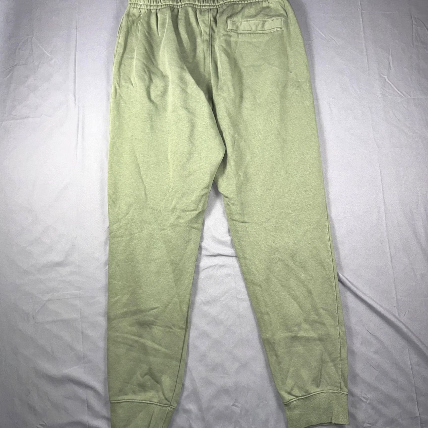Nike Nike Jogger Pants Mens L Green Fleece Elastic Drawstring Swoosh Pockets Tapered Leg Winter Casual Activewear Workout Size US 33 - 2 Thumbnail