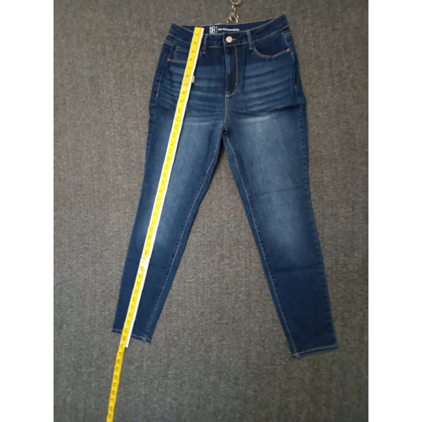 Vintage No Boundaries Women's Denim Jeans Juniors Skinny Tapered Size 11 Size 32" / US 10 / IT 46 - 7 Thumbnail