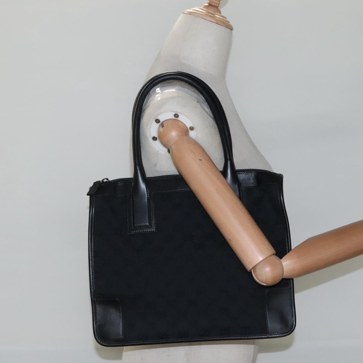 Gucci GUCCI GG Canvas Tote Bag Outlet Black Gold 000 0855 00 000 Size ONE SIZE - 21 Thumbnail