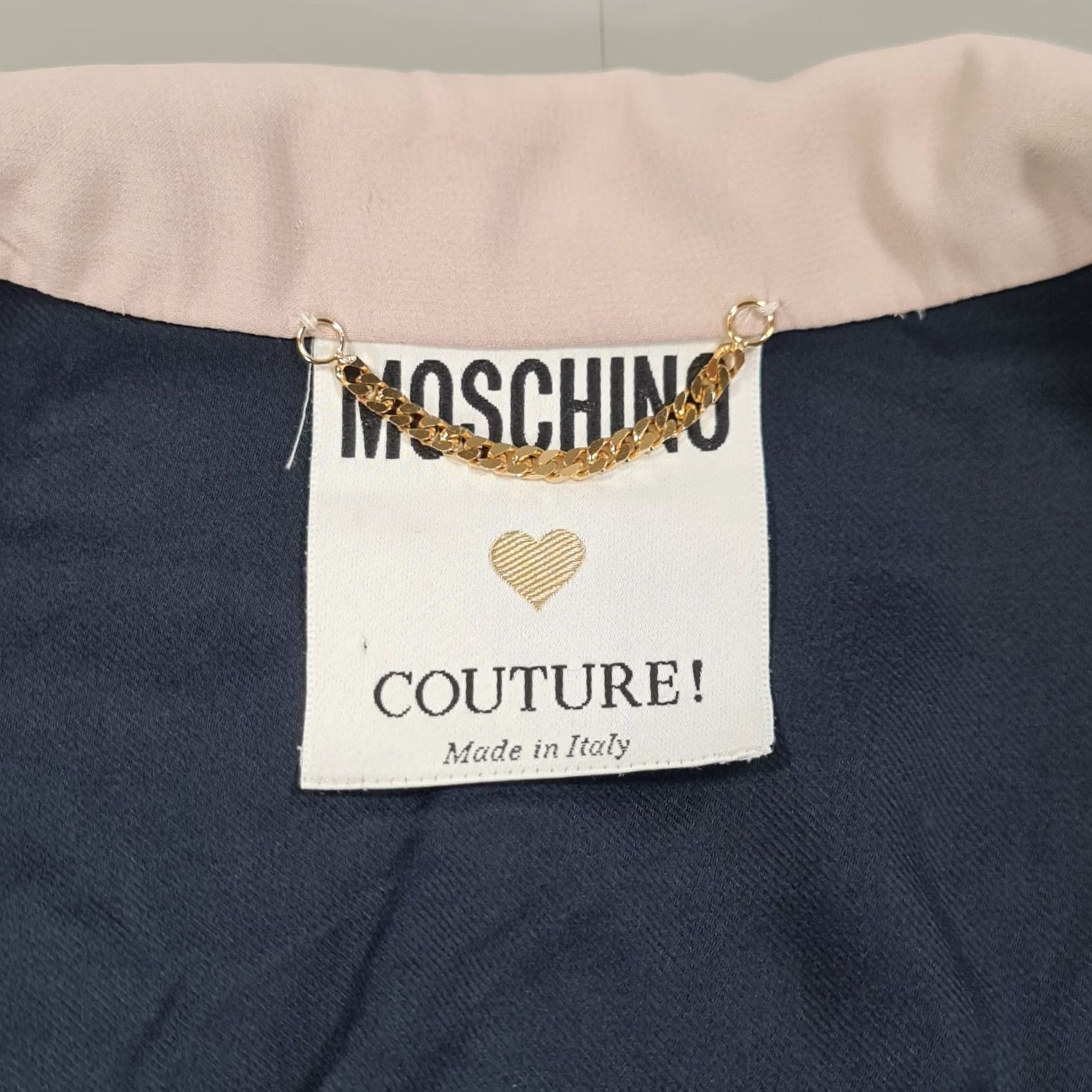 Moschino Moschino Couture Womens Jacket Lightweight Navy Blue 14 UK Basic Jacket Designer Casual Size XL / US 12-14 / IT 48-50 - 3 Thumbnail