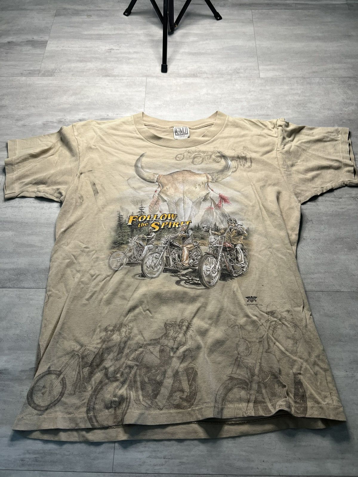 Vintage 1998 sturgis CMJ follow your spirit Size US XL / EU 56 / 4 - 1 Thumbnail