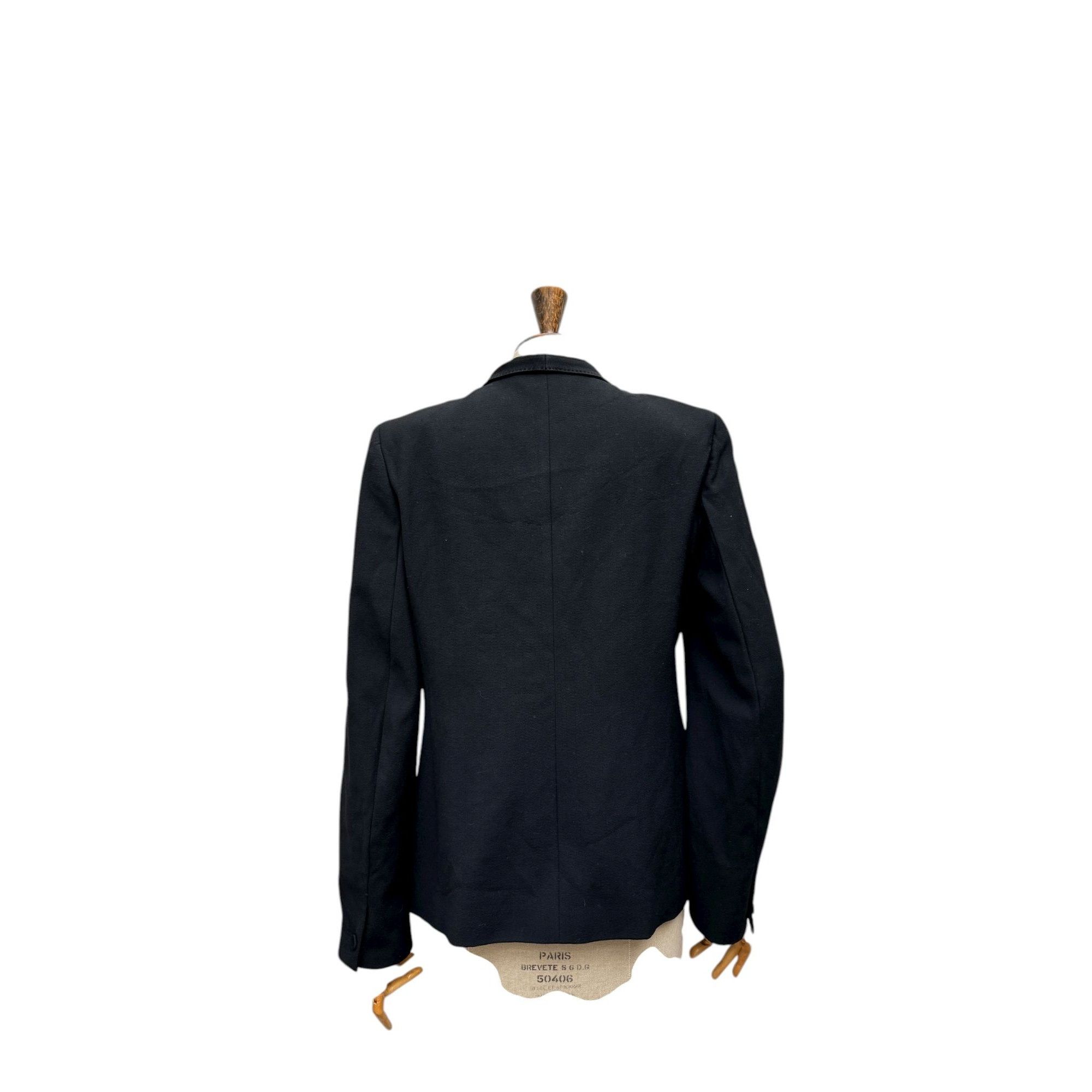 Hermes Black Silk Blazer Jacket Size M / US 6-8 / IT 42-44 - 4 Thumbnail