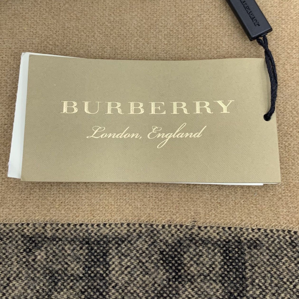 Burberry Burberry Brown Logo Wool Poncho Shawl Jacket Size ONE SIZE - 6 Thumbnail