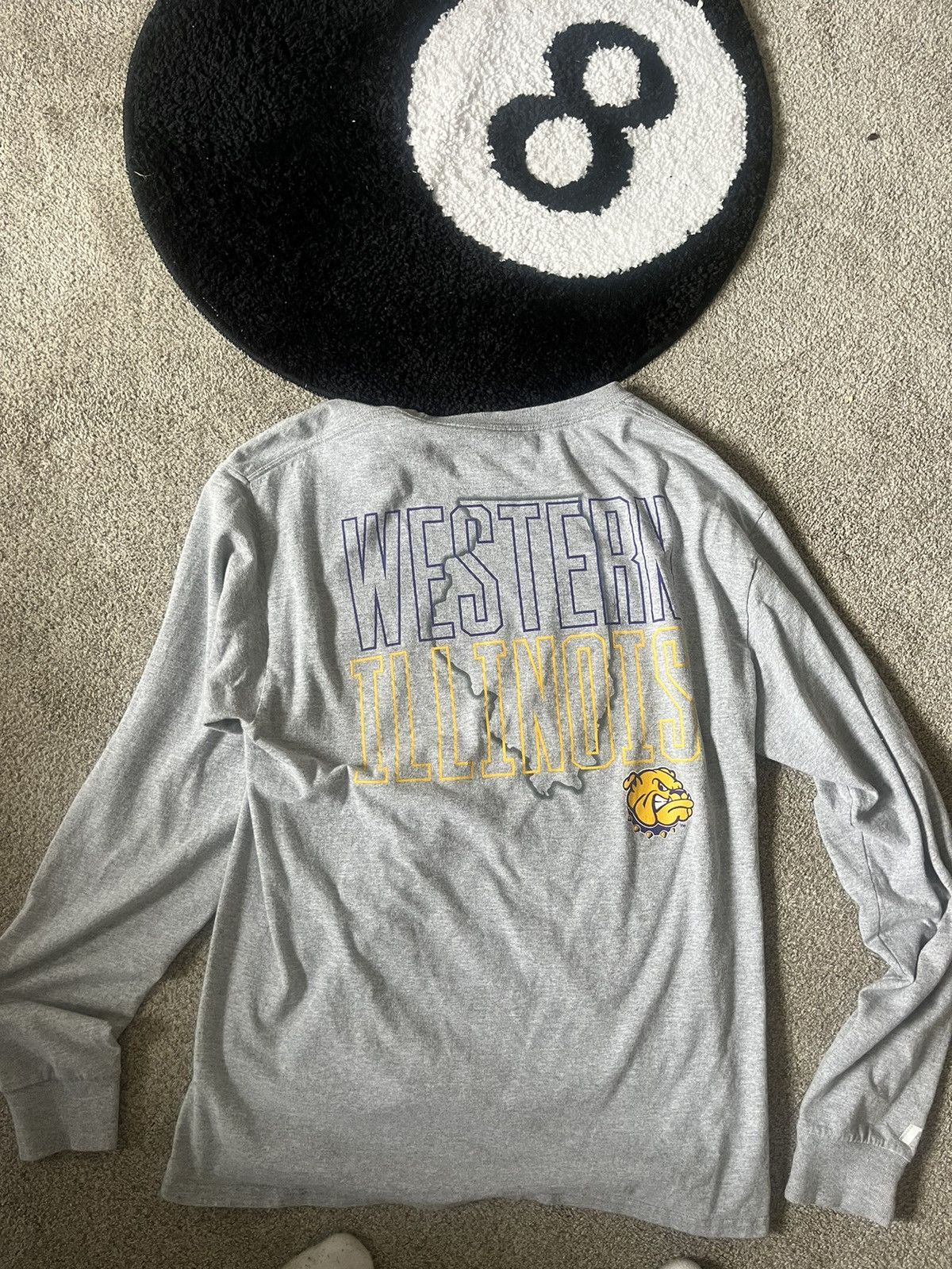 Russell Athletic Grey Western IL Long Tee Size US M / EU 48-50 / 2 - 2 Thumbnail