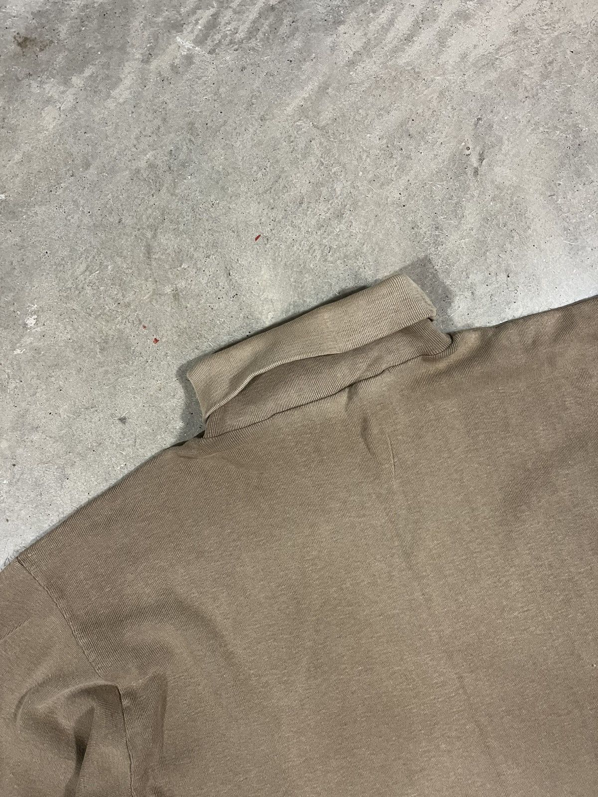 Vintage Vintage 70s Faded Brown Turtle Neck Shirt Size US S / EU 44-46 / 1 - 6 Thumbnail