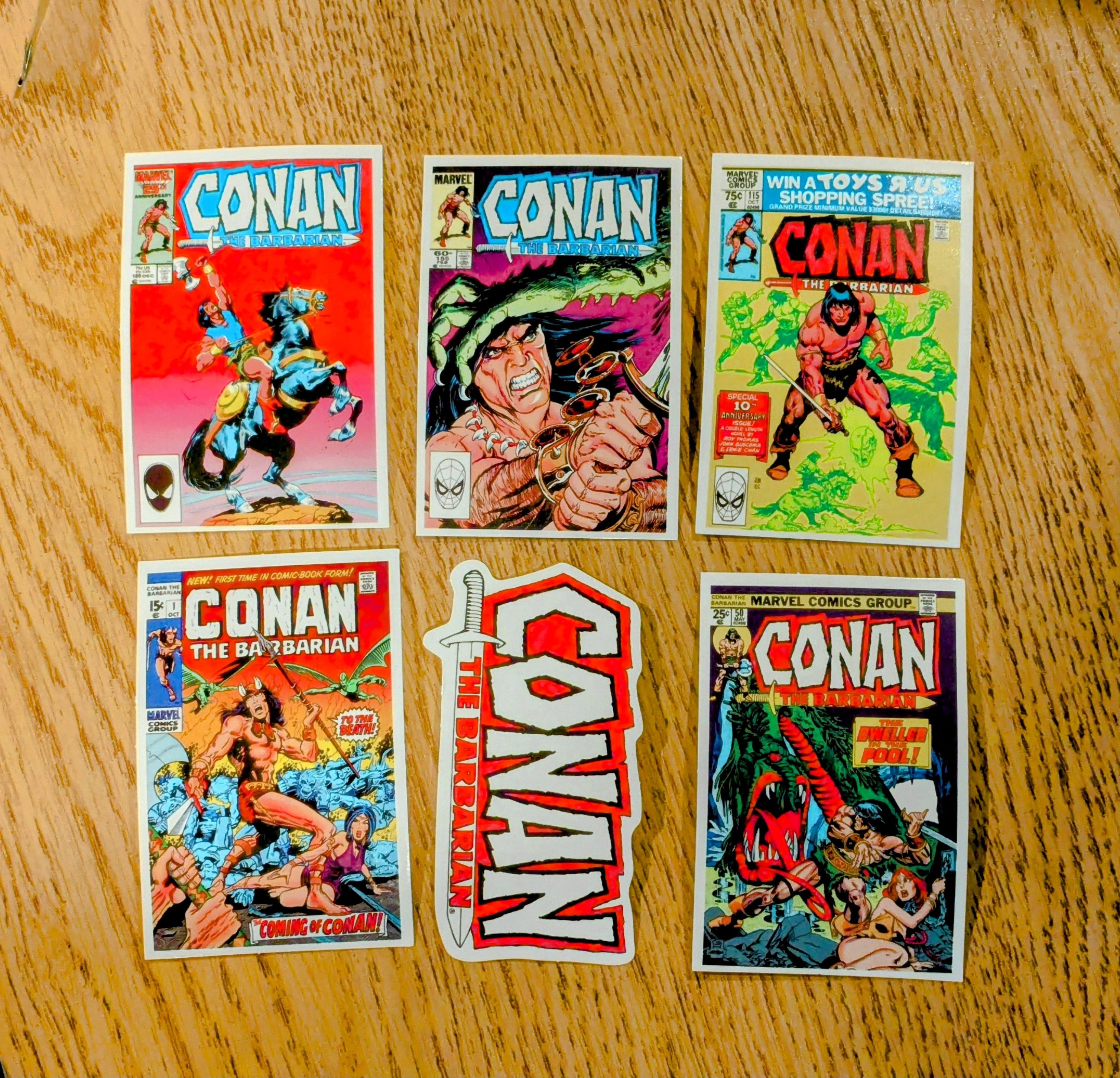 Other 6 Conan the Barbarian/Cimmerian Comic Book Vinyl Stickers Size ONE SIZE - 5 Thumbnail