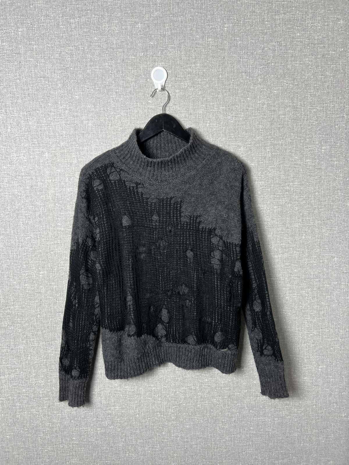 Diesel Rare Diesel Spiderweb Destroyed M-Plagae Pullover Sweater Size S / US 4 / IT 40 - 2 Thumbnail
