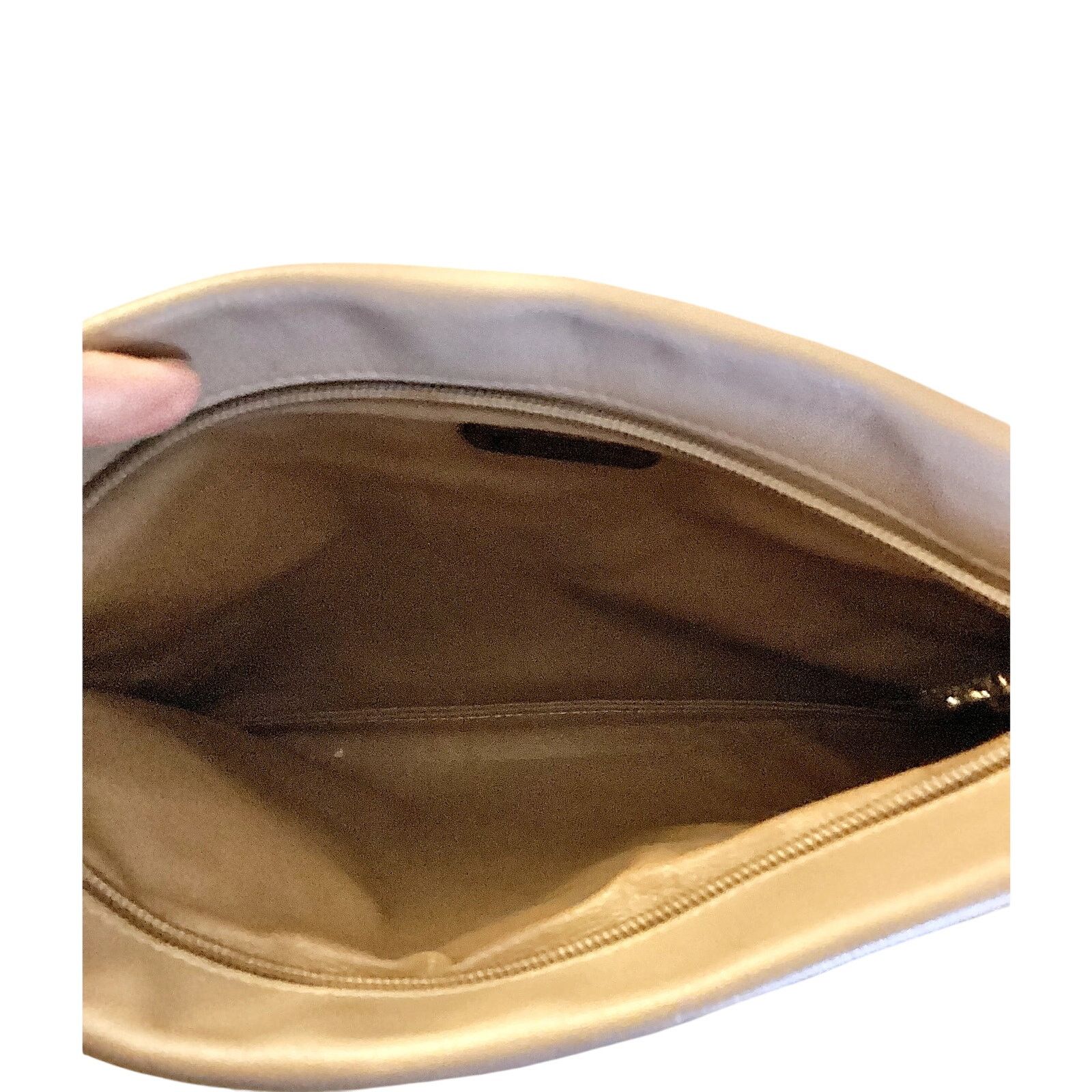 Anne Klein Vintage Anne Klein by Calderon Cream Leather Shoulder Bag Size ONE SIZE - 4 Thumbnail
