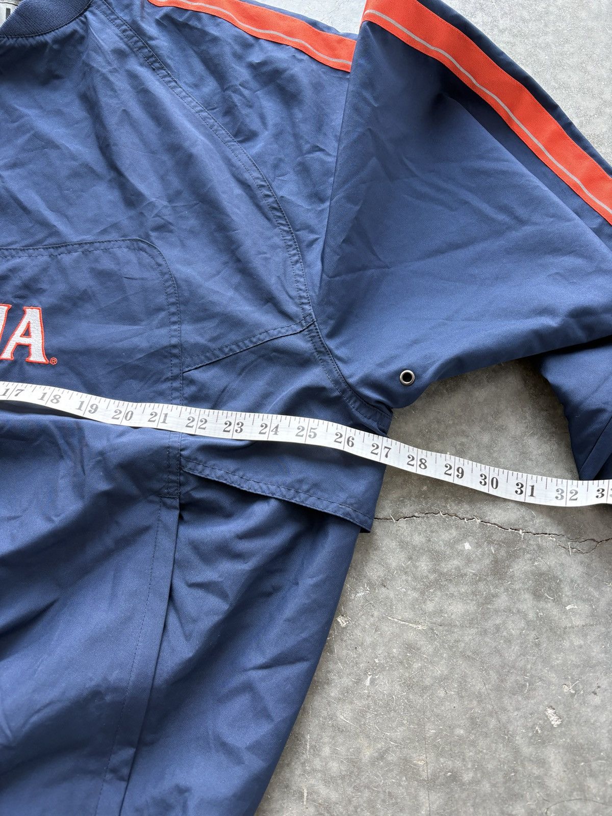 Nike Vintage Y2K Nike UVA Virginia Quarter Zip Windbreaker Size US L / EU 52-54 / 3 - 10 Thumbnail