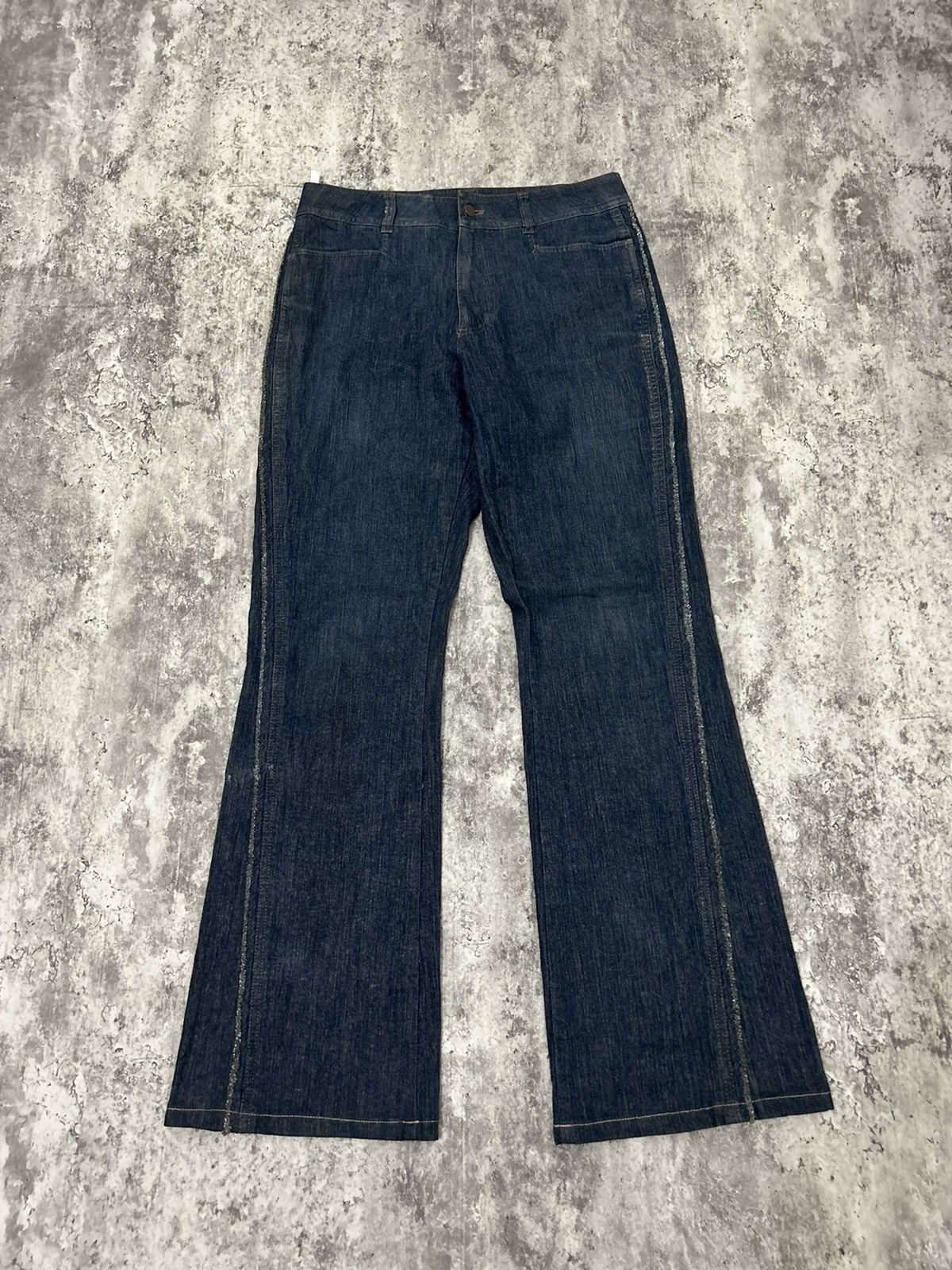 If Six Was Nine × Japanese Brand × Kansai Yamamoto kansai Bis By Kansai Yamamoto Flare Soft Jeans Size US 29 - 2 Thumbnail