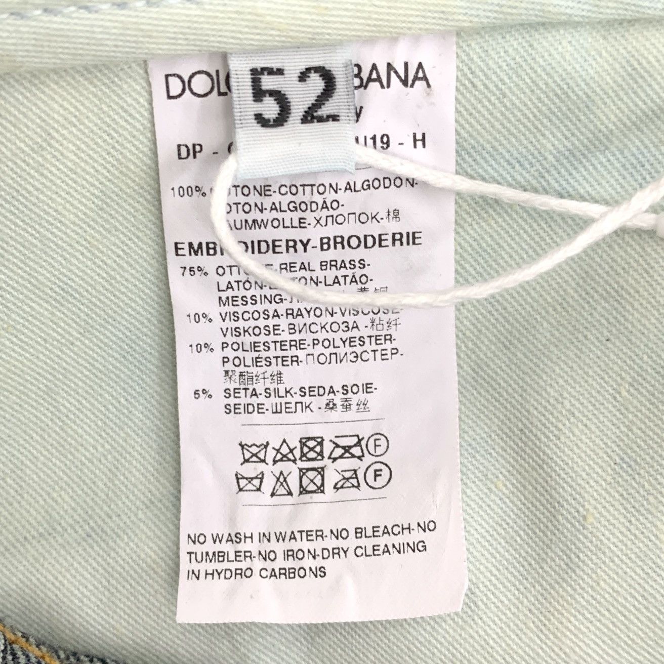 Dolce & Gabbana Dolce Gabbana Dark Blue Cotton Denim Pants K26WX Size US 36 / EU 52 - 7 Thumbnail