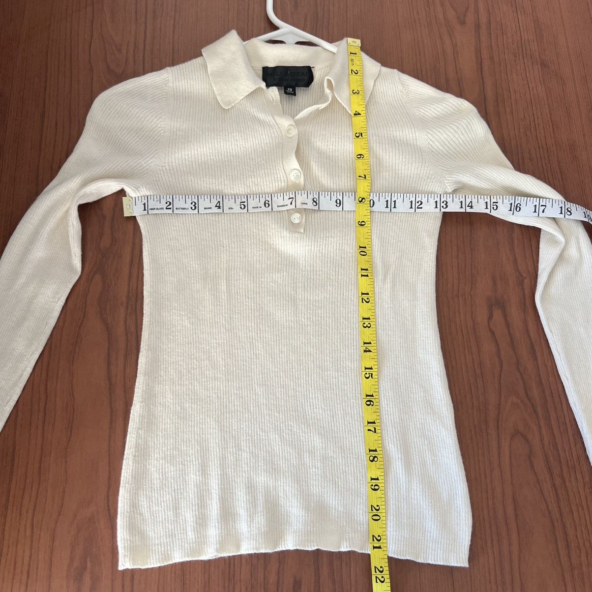 Nili Lotan Nili Lotan Collared Sweater XS Wool Blend Luxe Pullover Size XS / US 0-2 / IT 36-38 - 4 Thumbnail