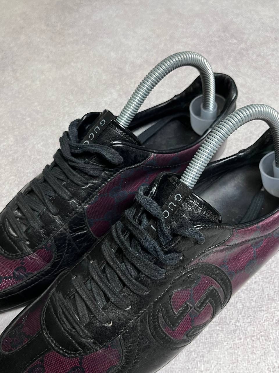 Designer Vintage Gucci GG Monogram Leather Sneakers Us 6 Size US 6 / EU 39 - 3 Thumbnail