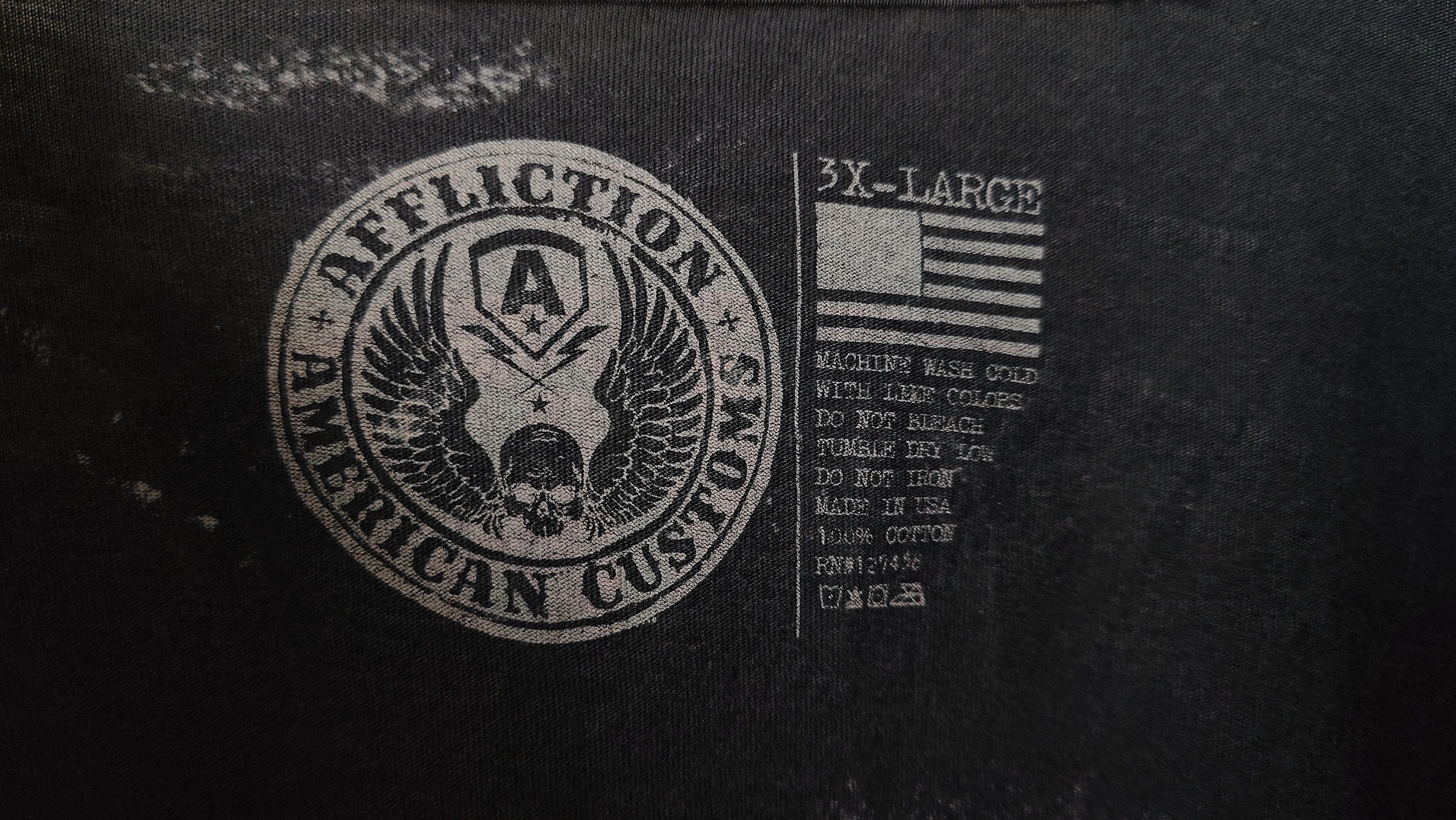 Affliction Affliction Y2K Opium American Customs Distressed Tshirt Size US XXL / EU 58 / 5 - 5 Thumbnail