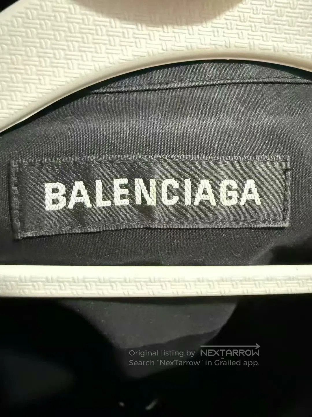 Balenciaga black long sleeve shirt with embroidery. Size US L / EU 52-54 / 3 - 4 Thumbnail