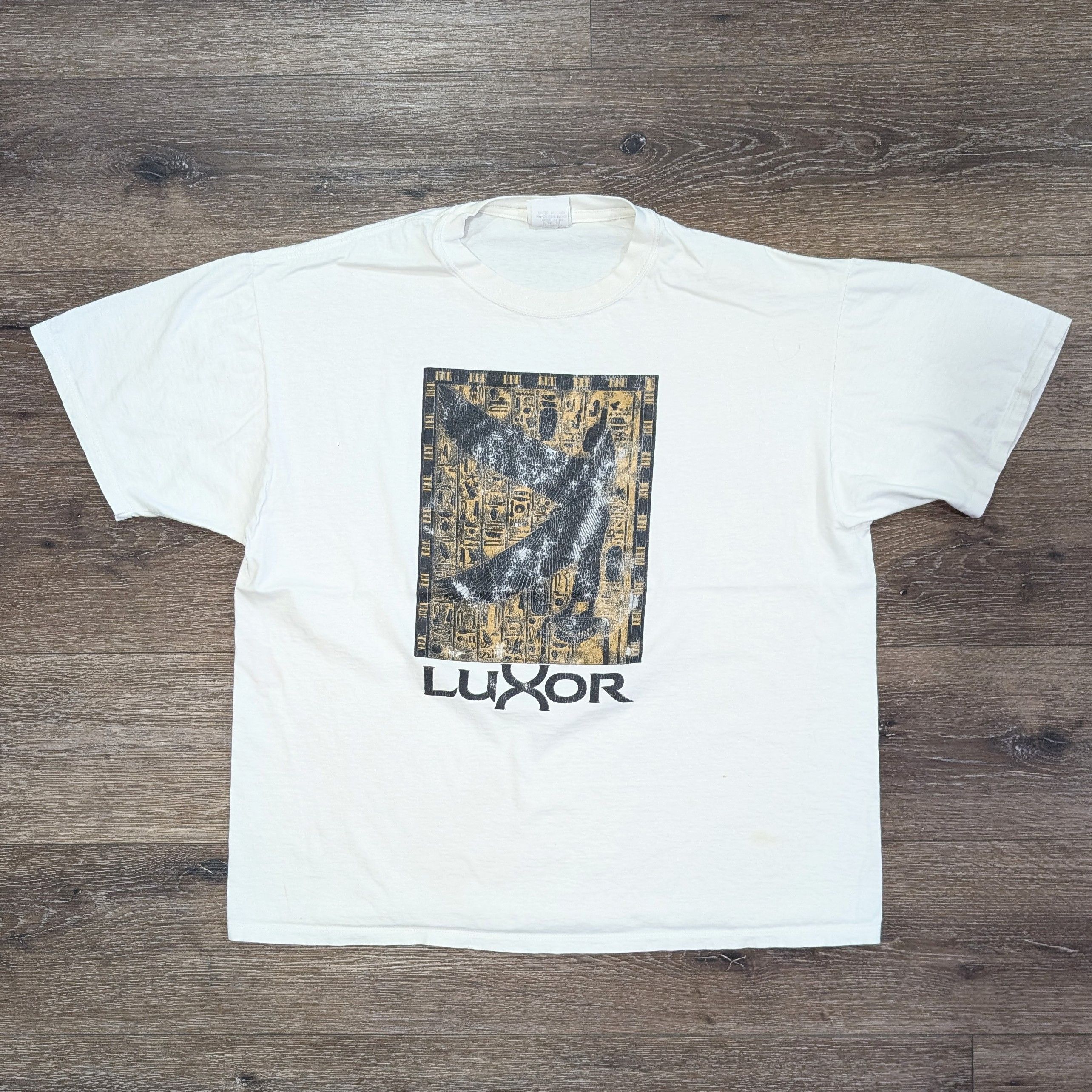 Vintage Vintage Luxor Egyptian hieroglyphic t-shirt - SIZE XL Size US XL / EU 56 / 4 - 1 Thumbnail