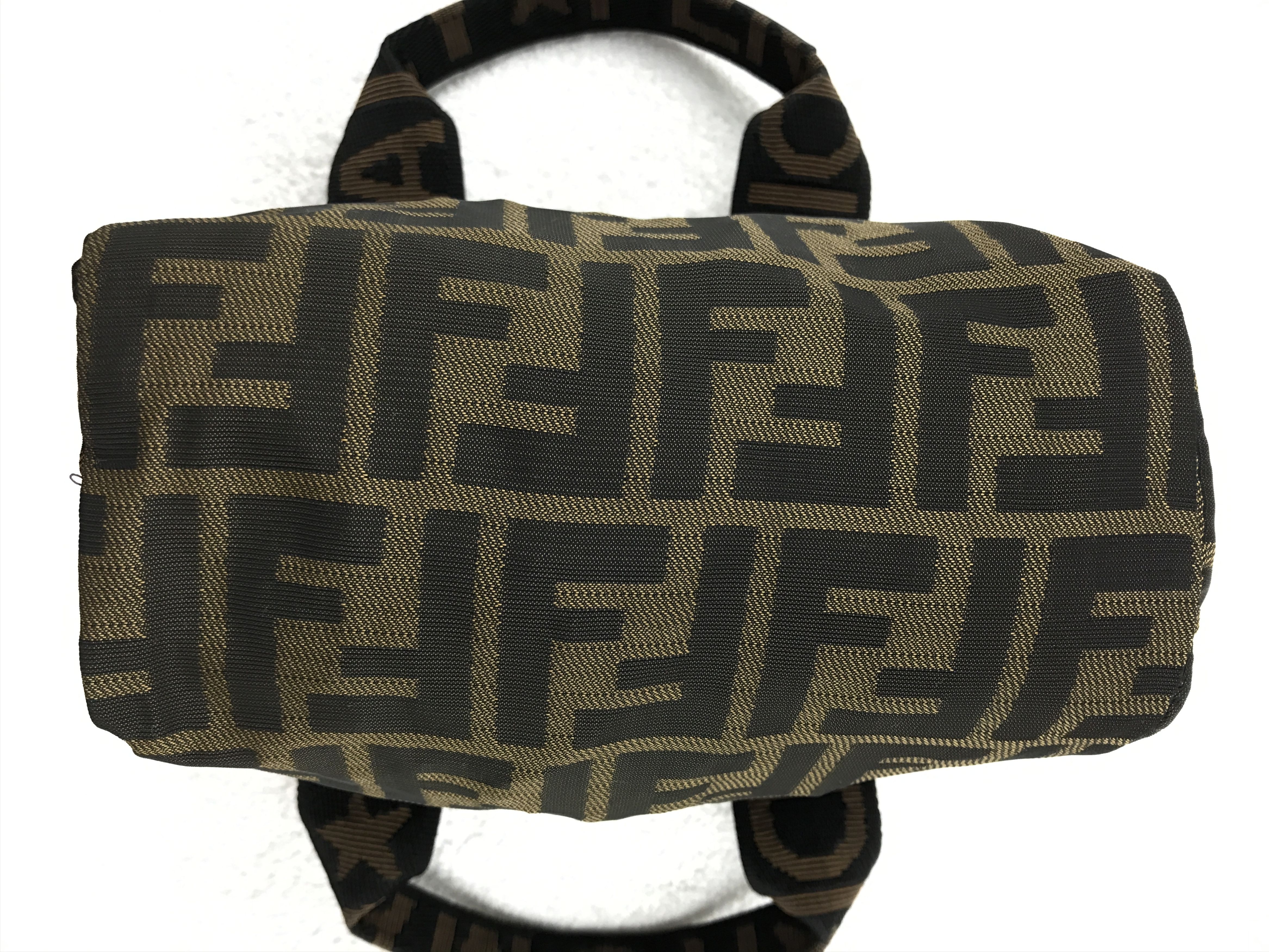 Fendi × Vintage Fendi Zucca Jacquard Mini Tote Bag Size ONE SIZE - 4 Thumbnail