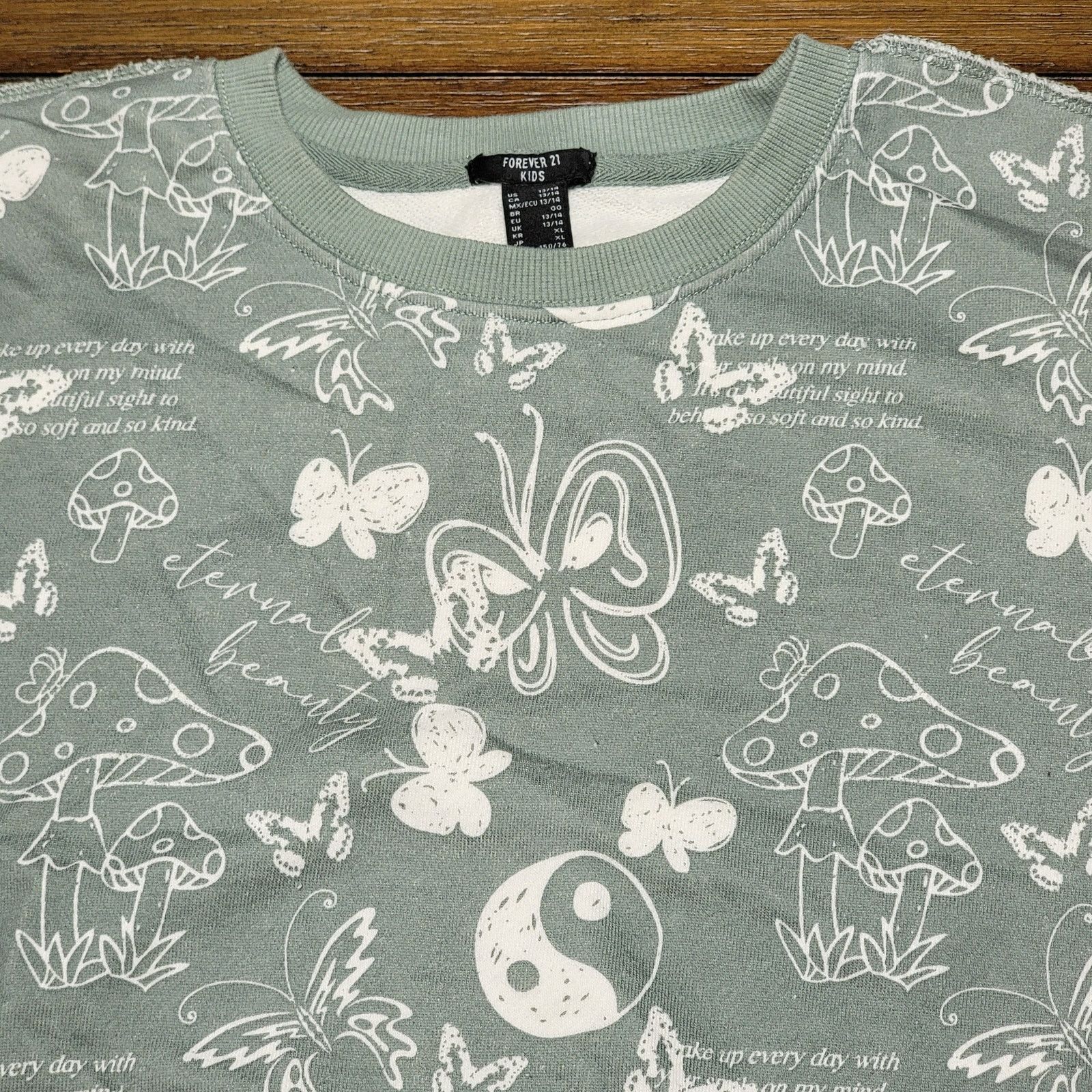 Forever 21 Forever 21 LS Sweatshirt Boho - Adult Med (Kids 13/14) Size M / US 6-8 / IT 42-44 - 2 Thumbnail