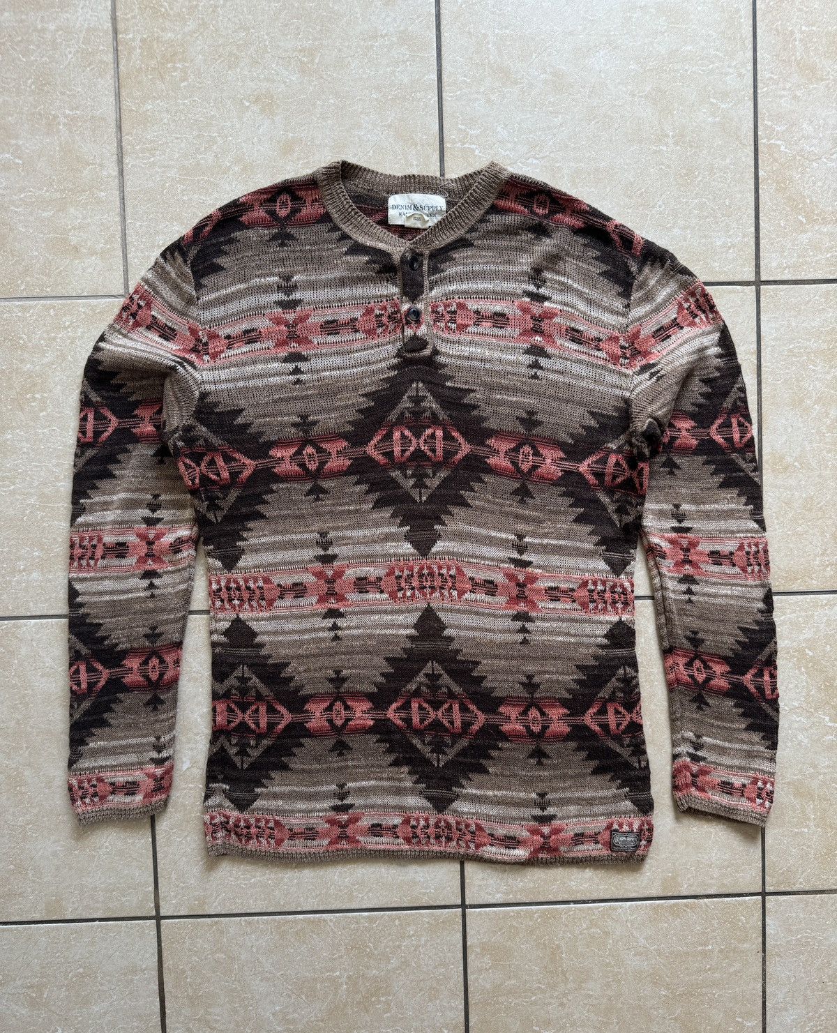 Ralph Lauren Denim&Supply Aztec Navajo light sweater