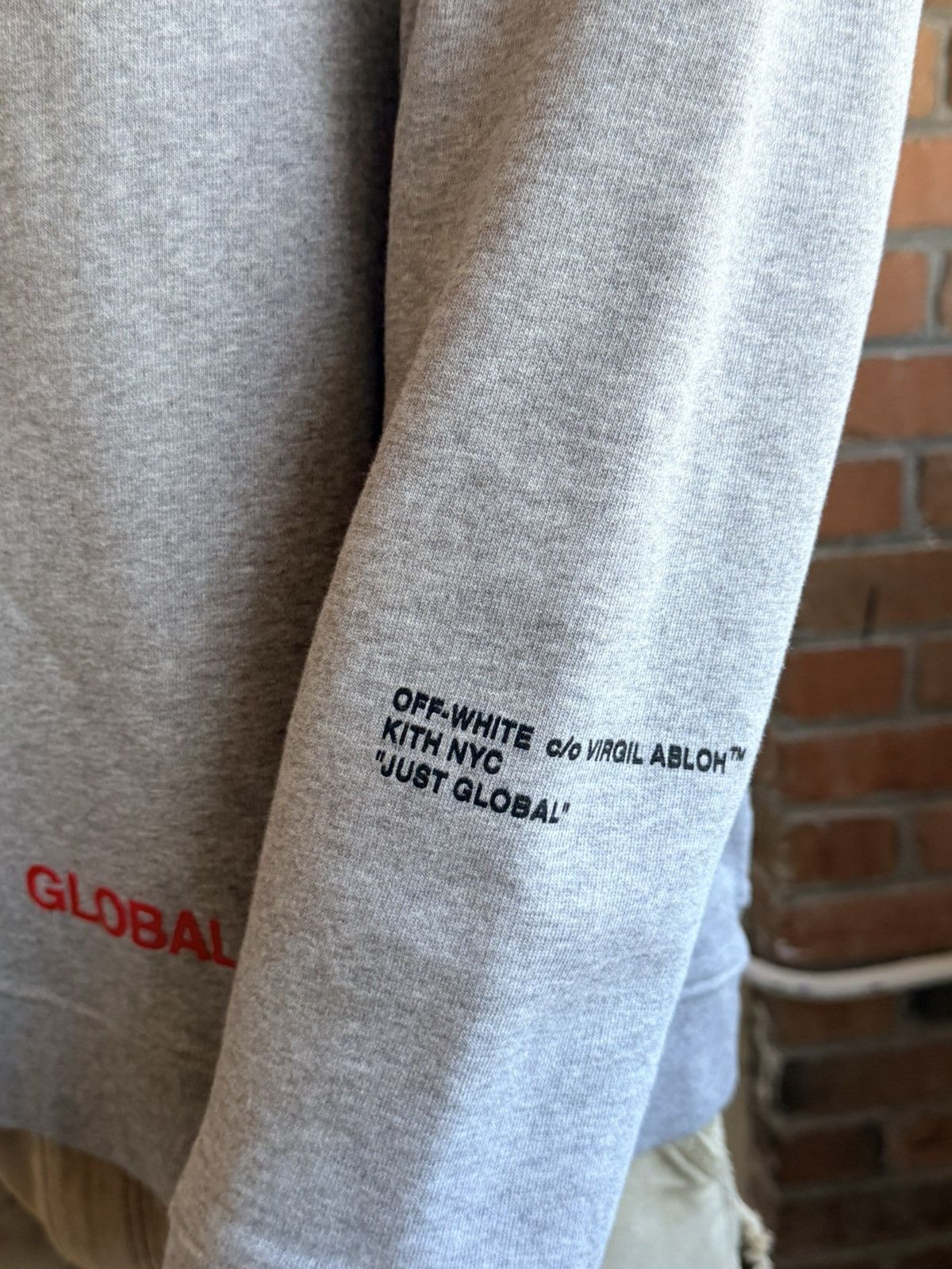 Off-White Off White x Kith Just Global Crewneck Size US M / EU 48-50 / 2 - 3 Thumbnail