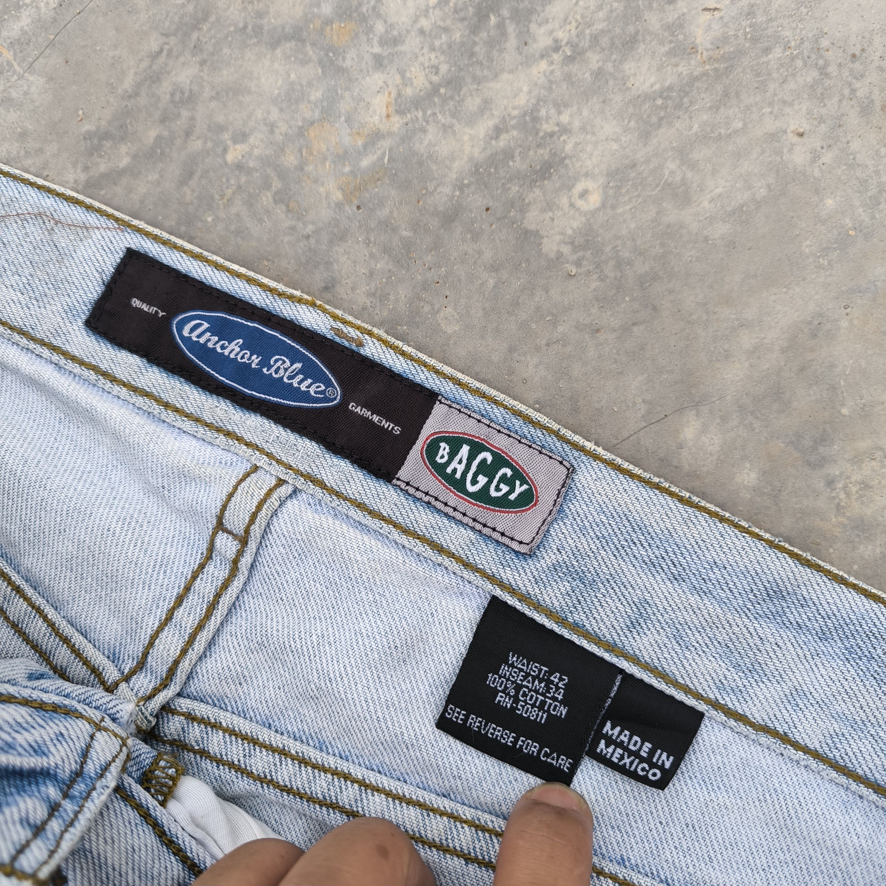 Anchor Blue Vintage baggy jeans anchor blue Size US 42 / EU 58 - 4 Thumbnail