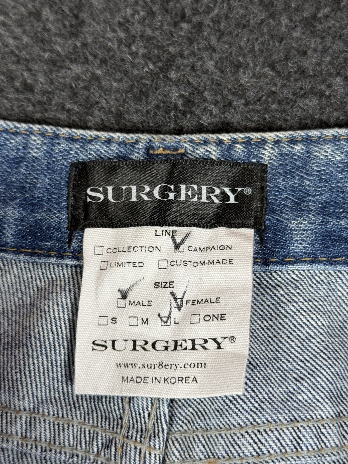 Other Surgery bleached clover denim jeans Size US 33 - 5 Thumbnail