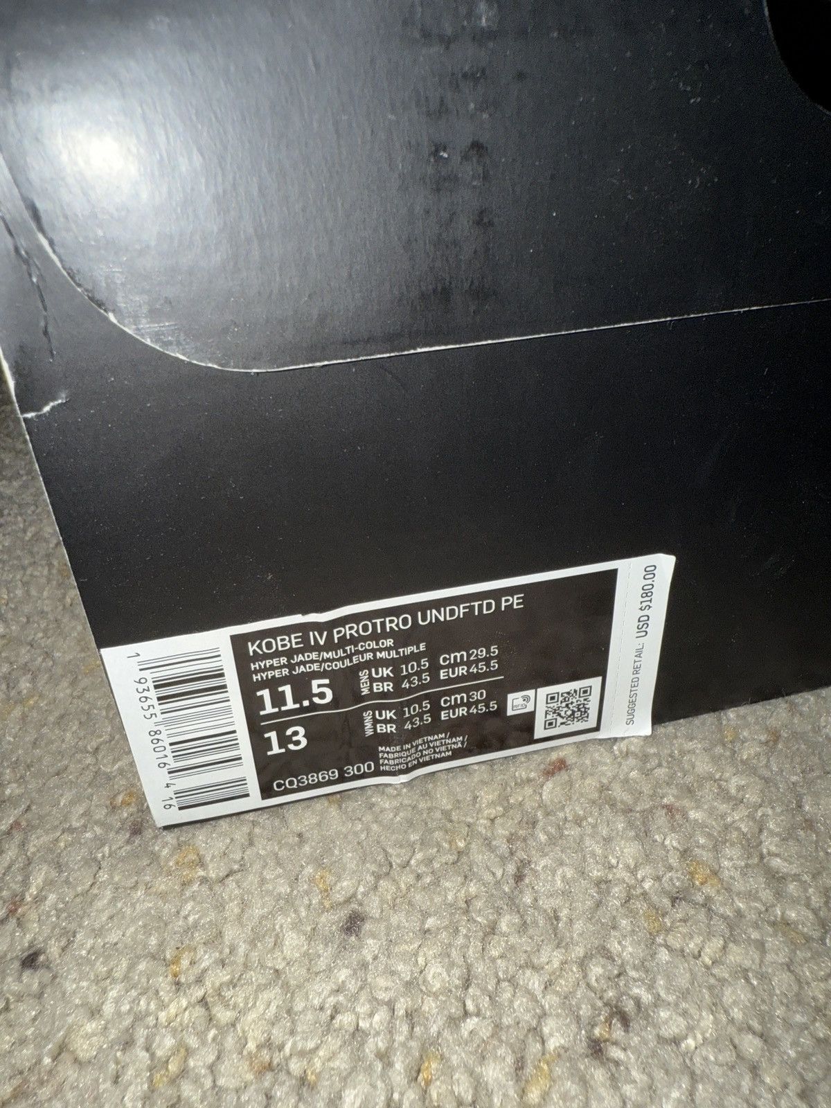 Nike × Undefeated Kobe 4 Protro x Undefeated Size US 11.5 / EU 44-45 - 7 Thumbnail