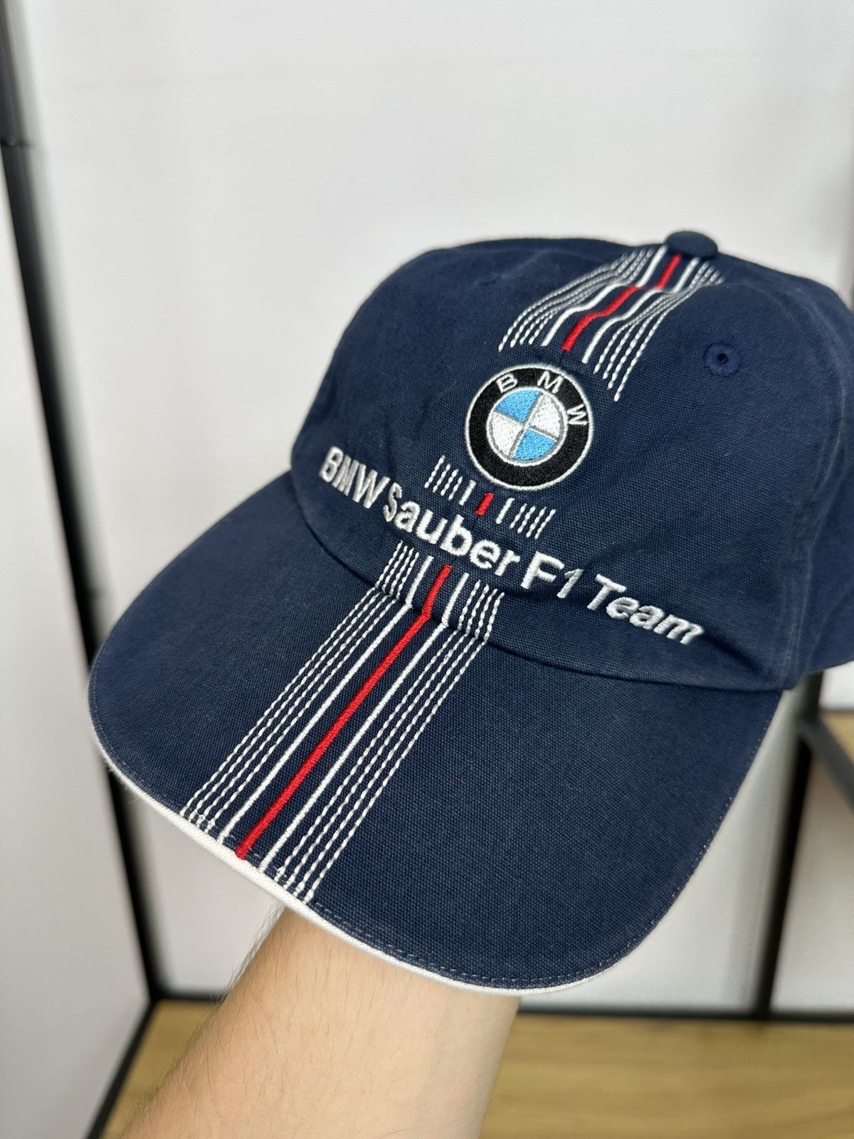 BMW BMW Sauber F1 team OS Hat Cap Formula One 2008 Unisex Racing Size ONE SIZE - 4 Thumbnail