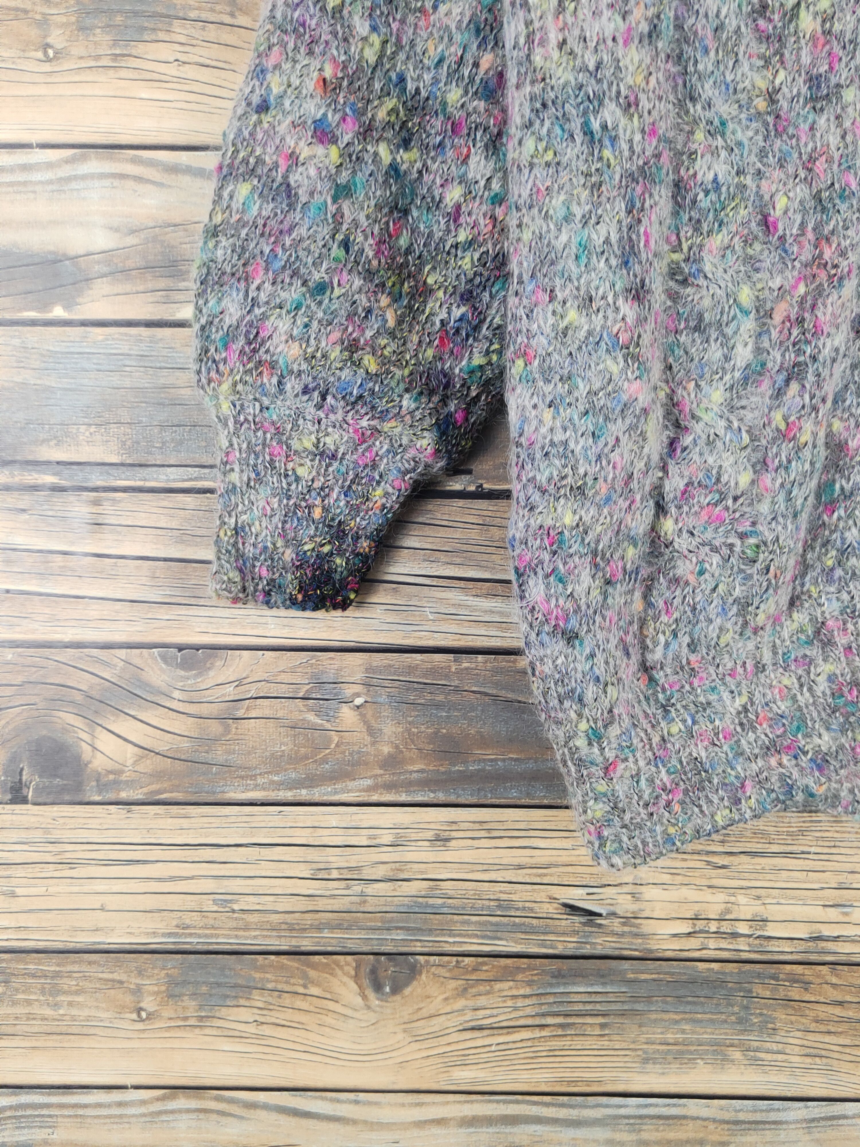 Japanese Brand Ju-Eight Gray vintage Knitwear Sweaters #W1275 Size M / US 6-8 / IT 42-44 - 4 Thumbnail