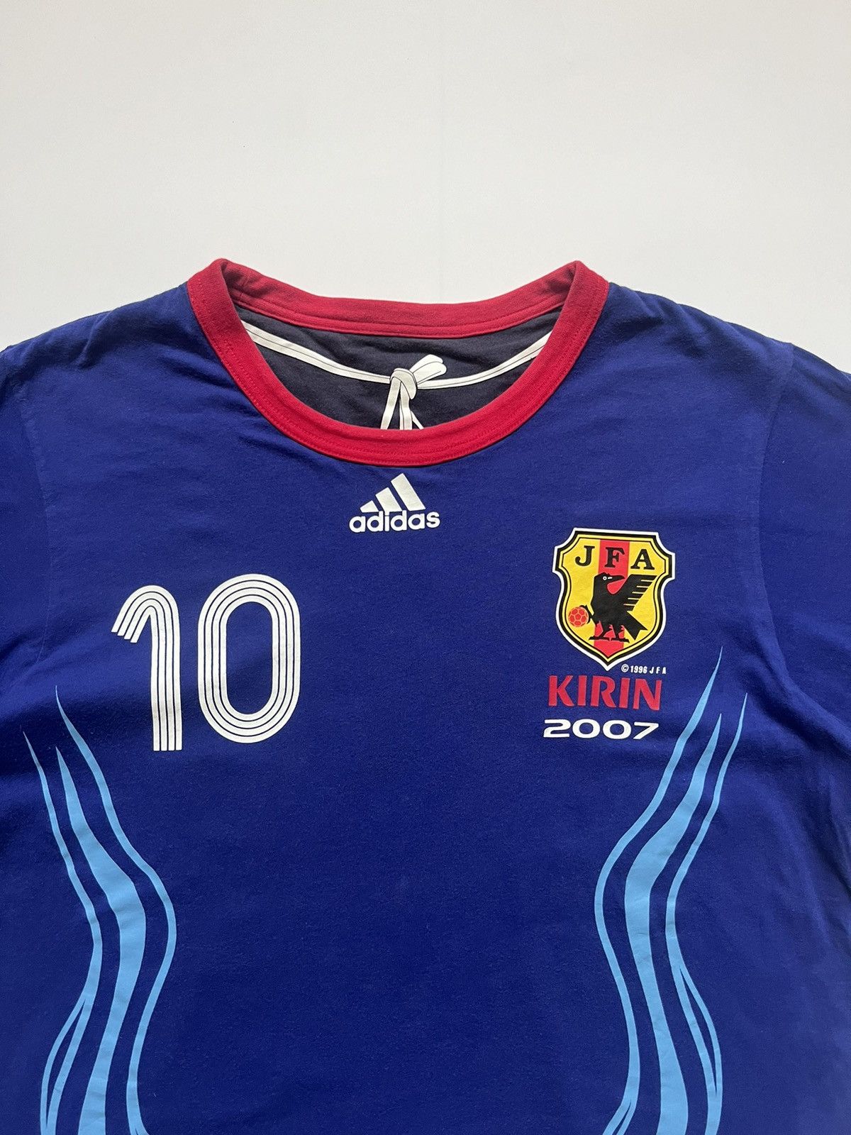 Adidas × Japanese Brand × Vintage Vintage 2007 Reversible JFA Tshirt 10 By Adidas / Kirin Size US L / EU 52-54 / 3 - 9 Thumbnail