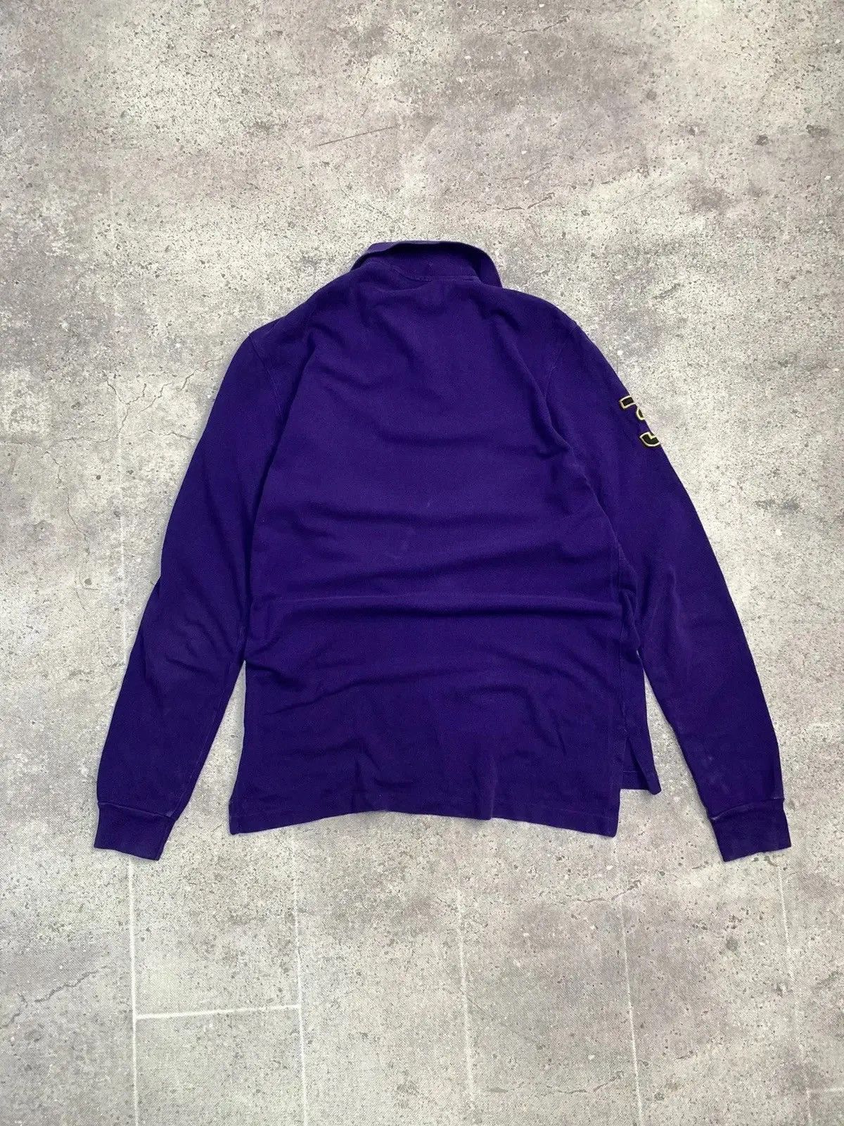 Polo Ralph Lauren × Vintage Vintage Long sleeve Polo Ralph Lauren regby faded Size US M / EU 48-50 / 2 - 4 Thumbnail