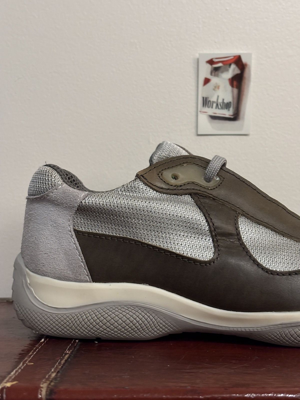 Prada Prada Olive Green Leather Americas Cups Size US 11 / EU 44 - 10 Thumbnail