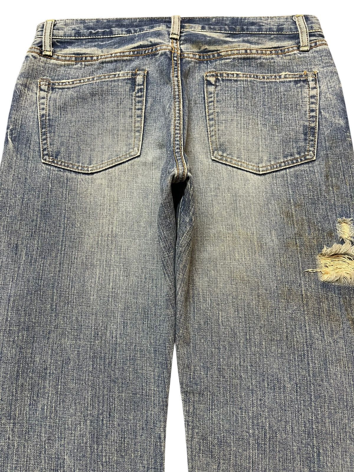 14th Addiction Vintage Japanese Brand Faded Wash Distressed Style Jeans Size US 32 / EU 48 - 5 Thumbnail