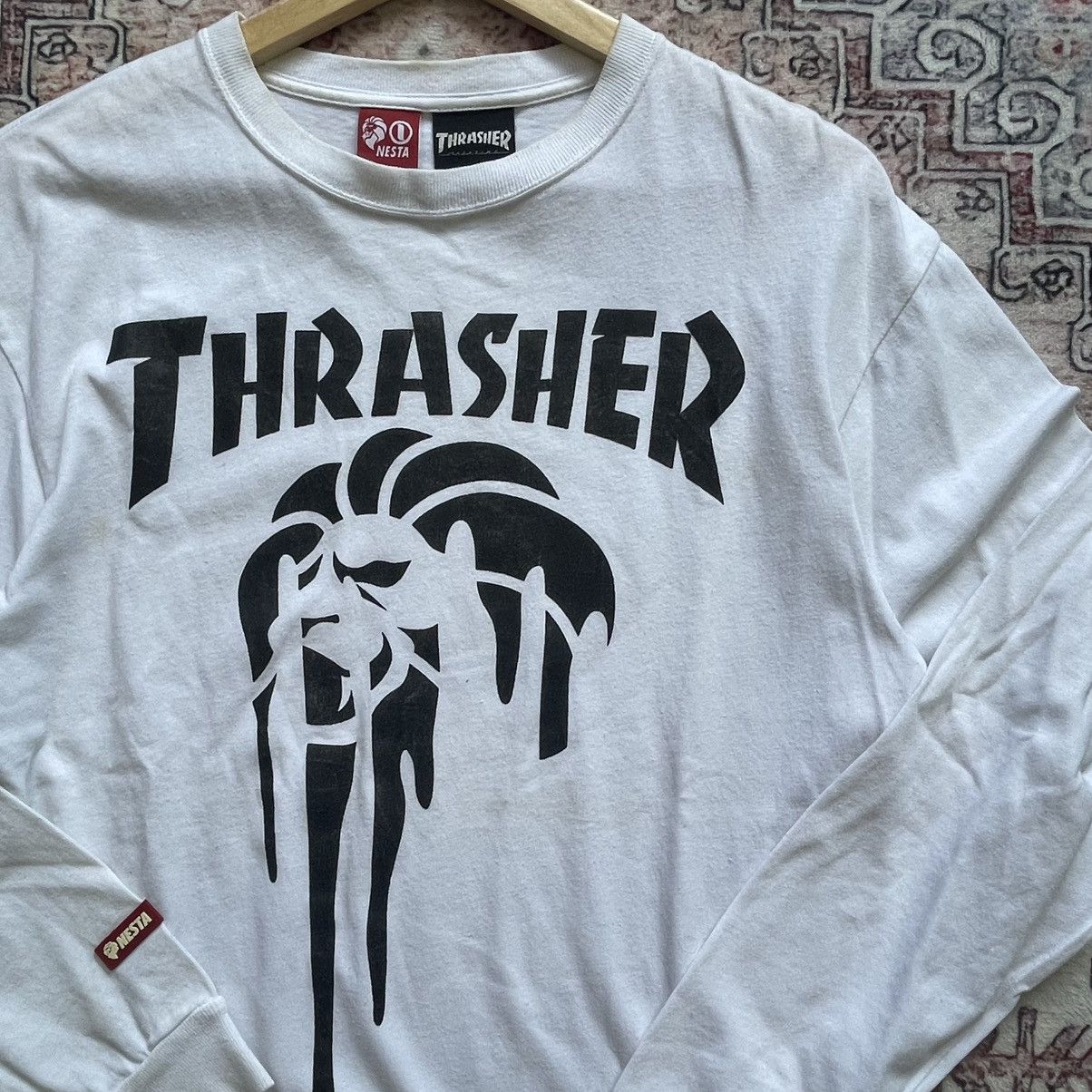 Thrasher Thrasher × NESTA Long Sleeve Graphic Tee White Size US L / EU 52-54 / 3 - 1 Thumbnail